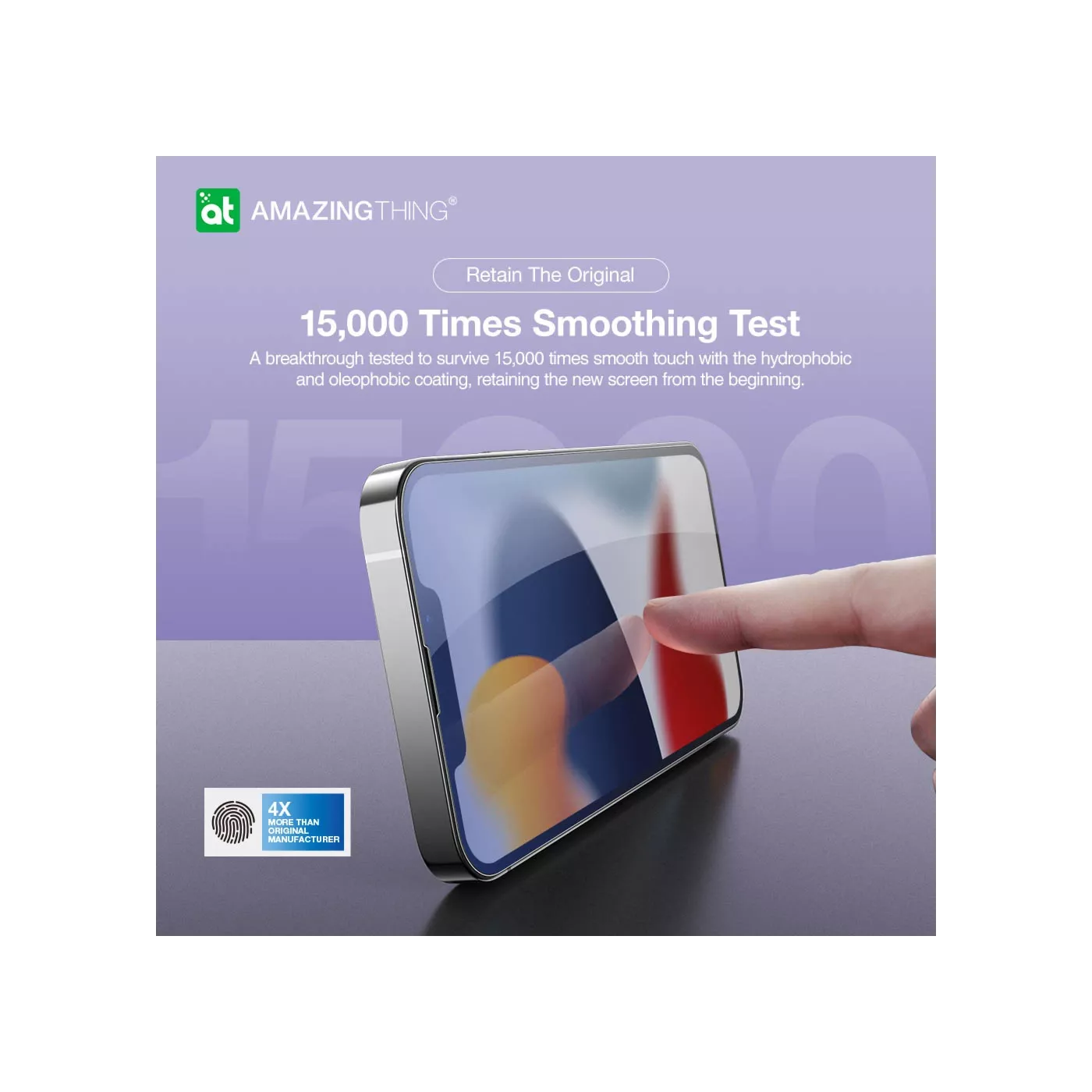 غطاء حماية لشاشة iPhone Pro Max مقاوم للضوء من AmazingThing