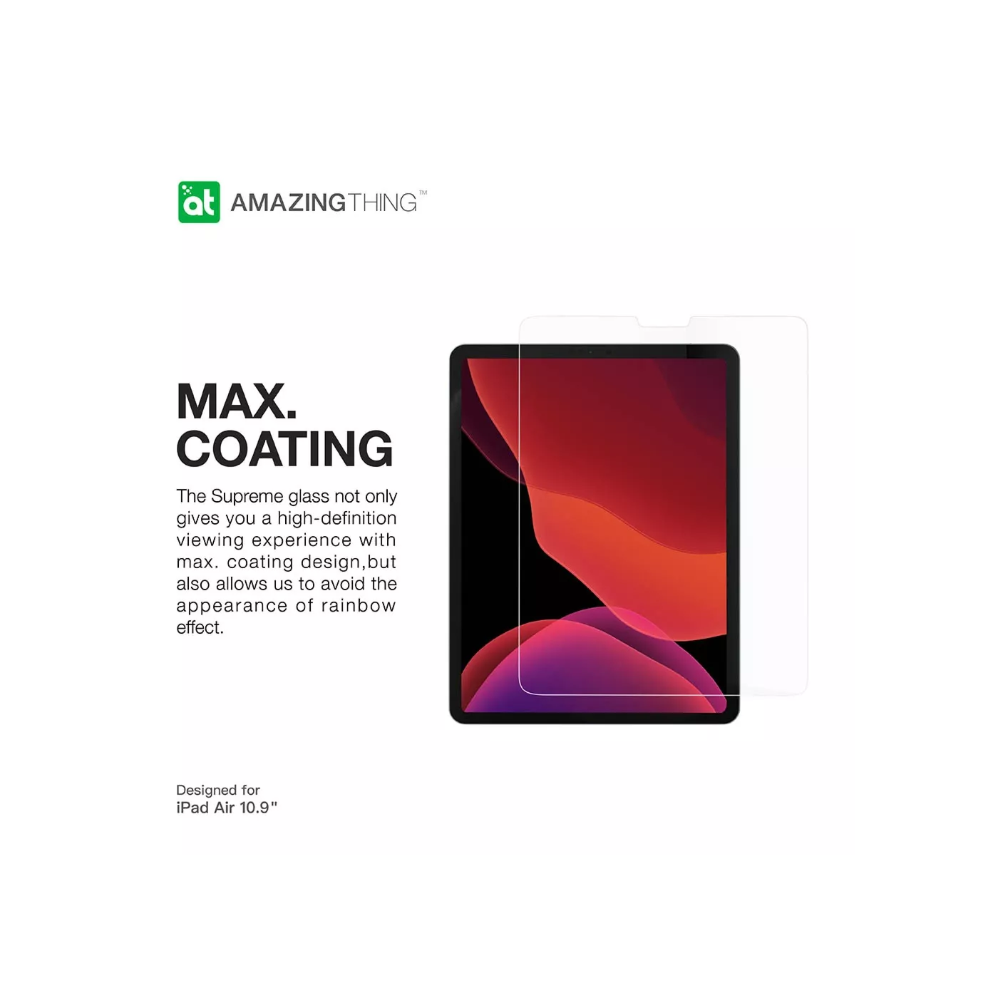 AmazingThing Radix iPad 10.9-inch 2022 Screen Protector - Clear