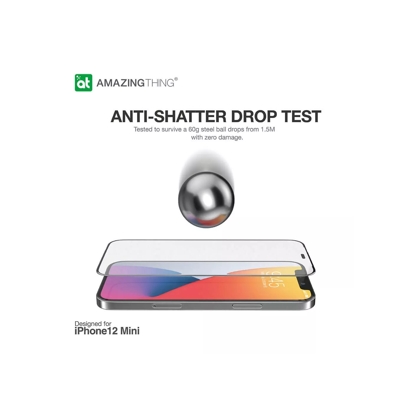 AmazingThing iPhone 12 Mini 2.75D Glass Screen Protector