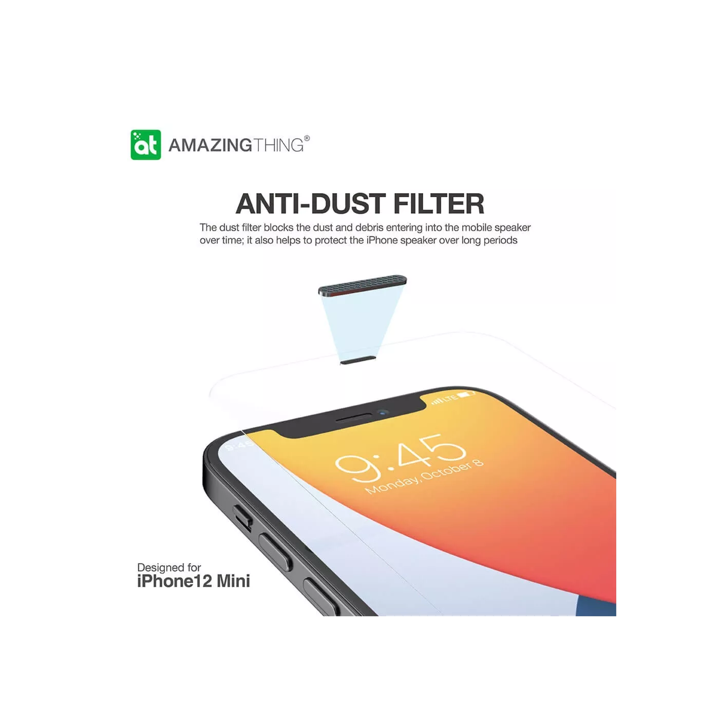 AmazingThing iPhone 12 Mini SkyView Screen Protector Clear