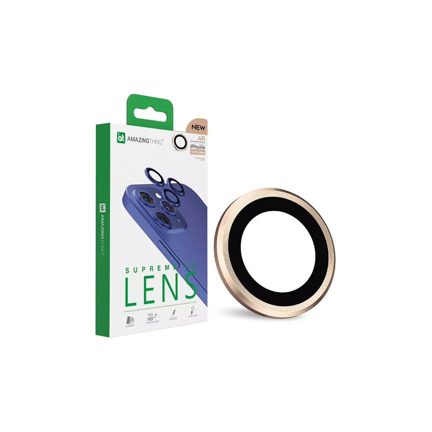 AmazingThing Defender Lens Protector for iPhone 12 Pro - Gold