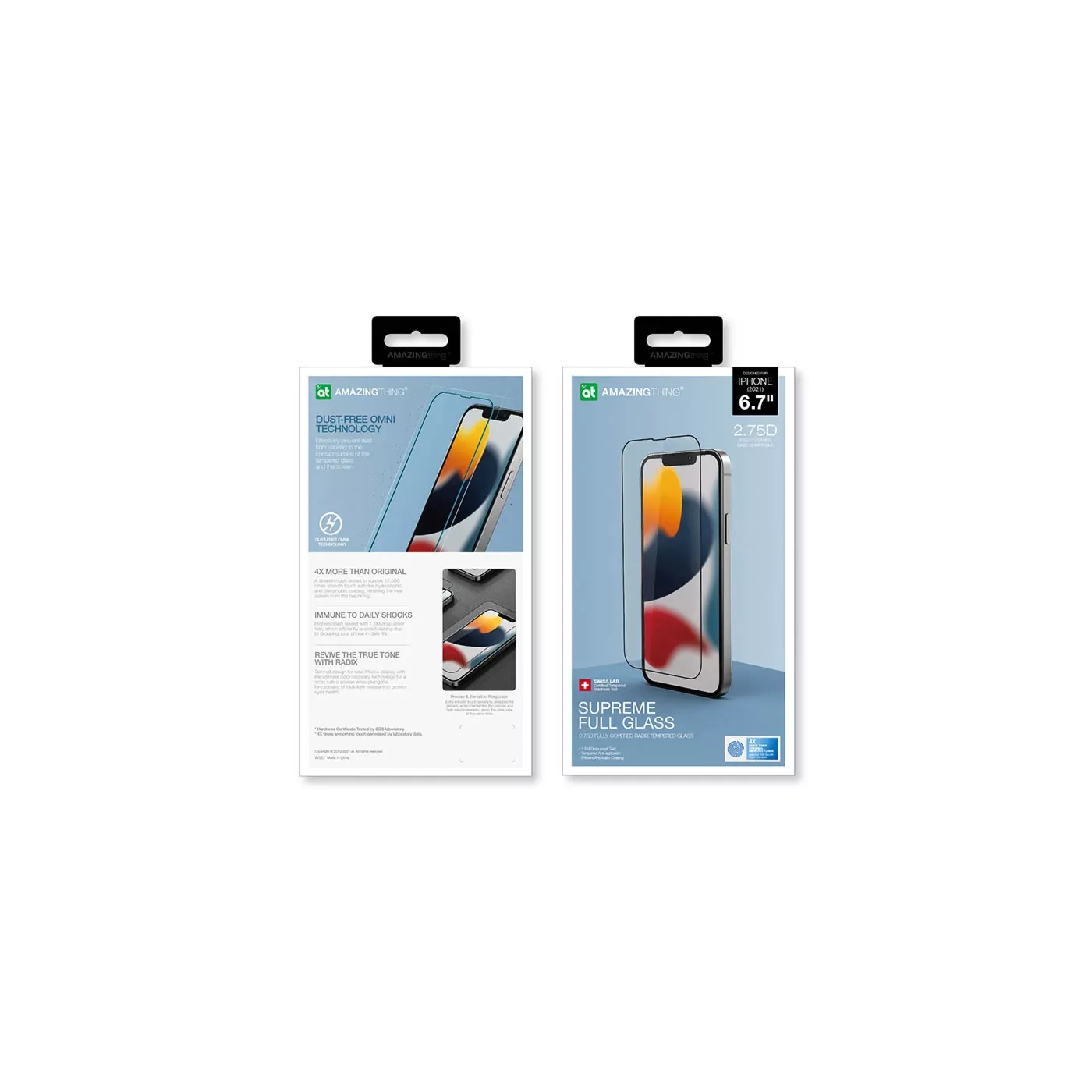 AmazingThing iPhone 13 Pro Max Black Frame Screen protect