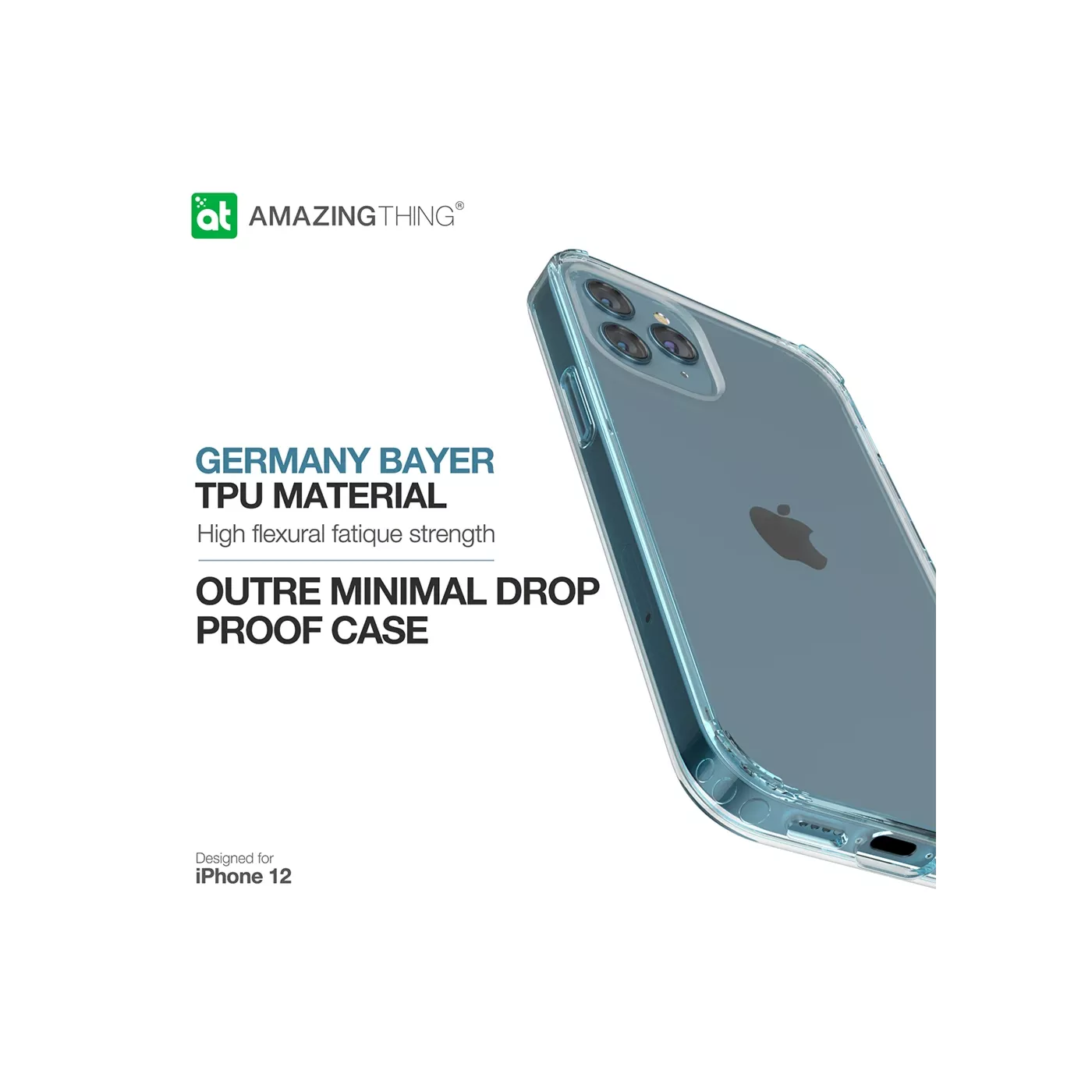 AmazingThing Anti-Microbial Case for iPhone 12 mini