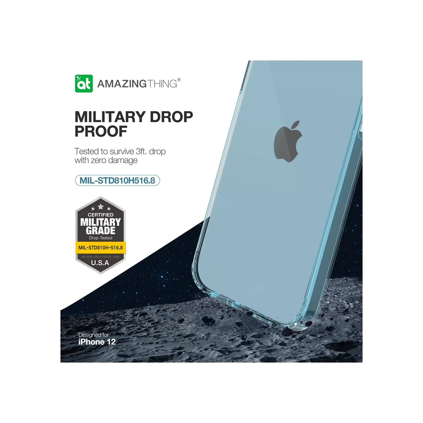 AmazingThing Anti-Microbial Case for iPhone 12 mini