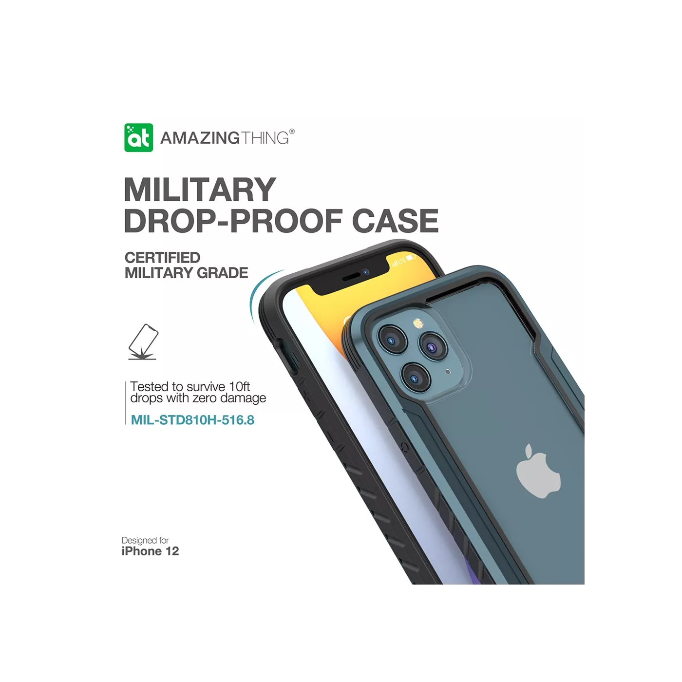 AmazingThing Drop-Proof Case for iPhone 12 mini