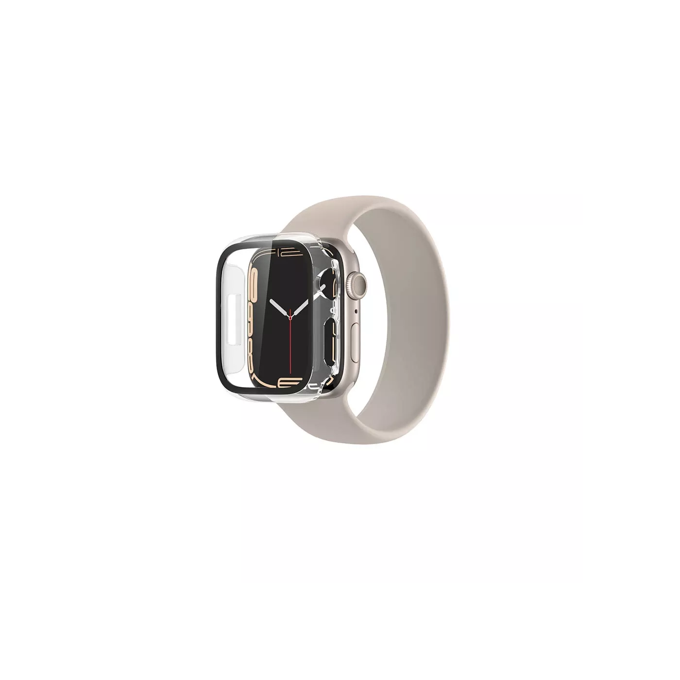 غطاء حماية لساعة Apple Watch 8 قياس 41 ملم من AmazingThing - شفاف
