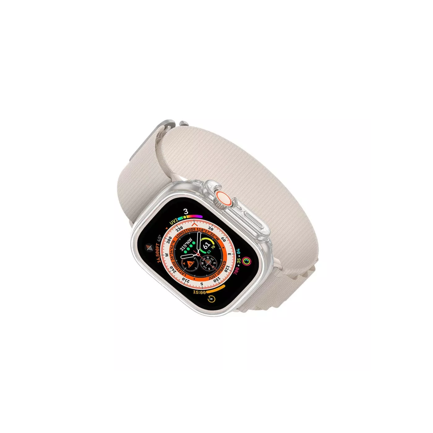 غطاء حماية لساعة Apple Ultra Minimal من AmzingThing - شفاف