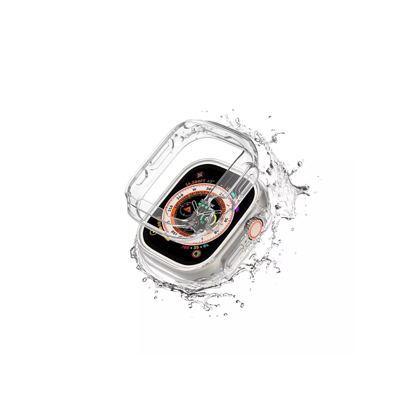 غطاء حماية لساعة Apple Ultra Minimal من AmzingThing - شفاف
