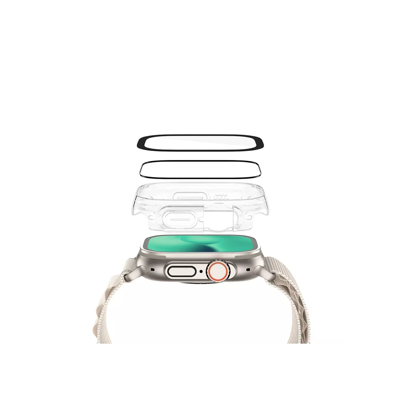 AmazingThing Marsix Pro Bumper with Glass for Apple Watch Ultra 49mm