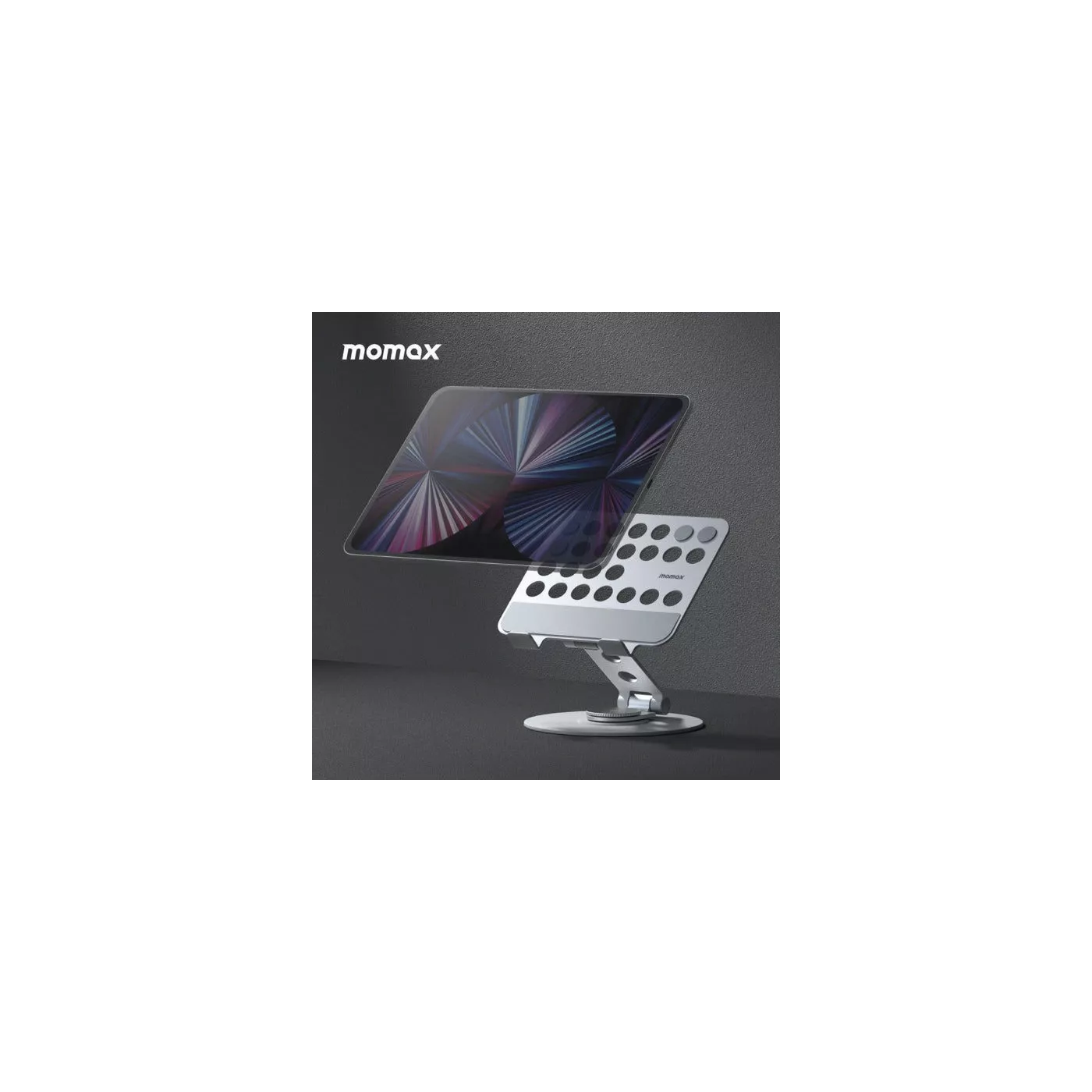 Momax Rotatable MacBook Fold Stand - Silver