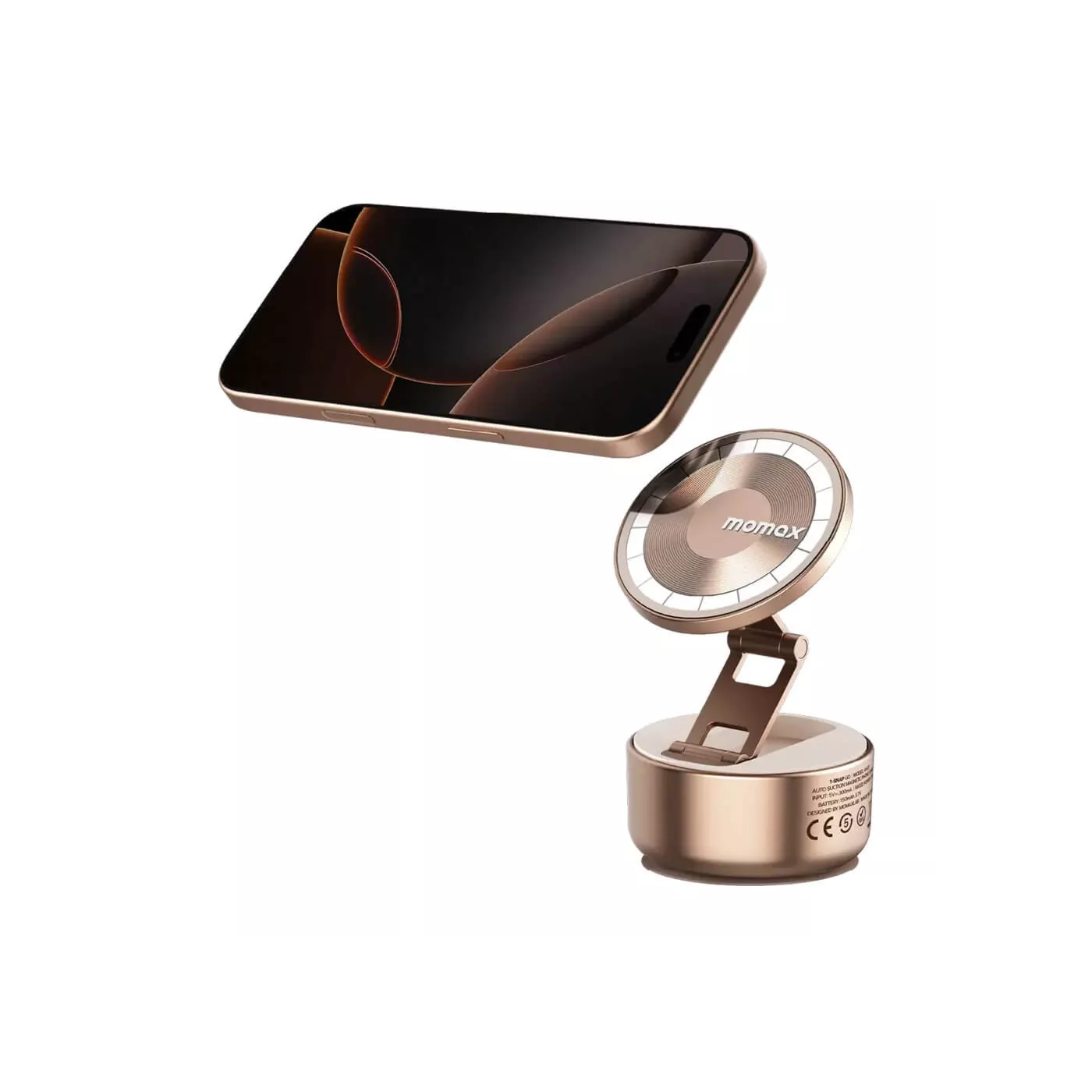 Momax 1-Snap Go Auto Suction Magnetic iPhone Stand