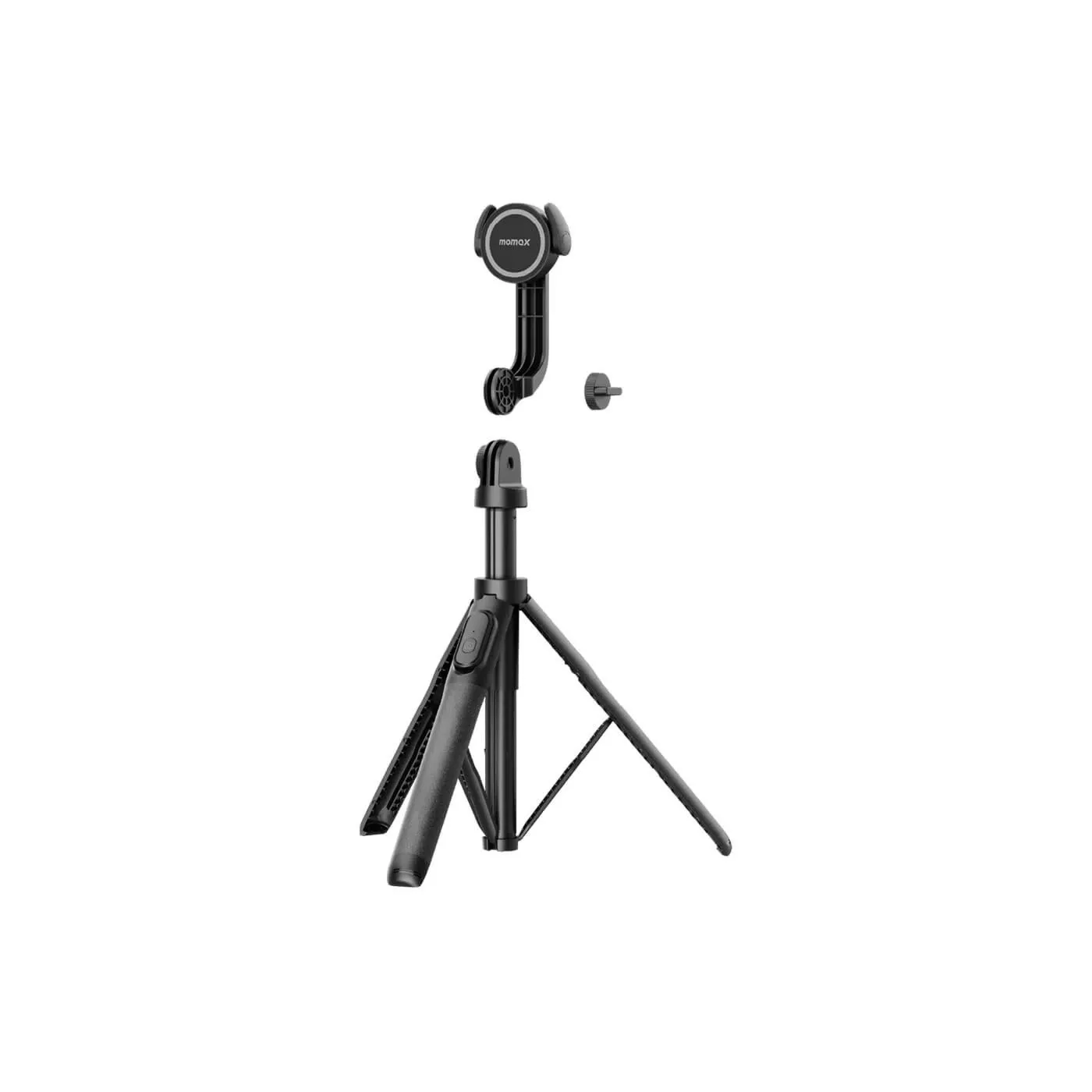 Momax 1-Snap Pole Magnetic Selfie Stick - Black