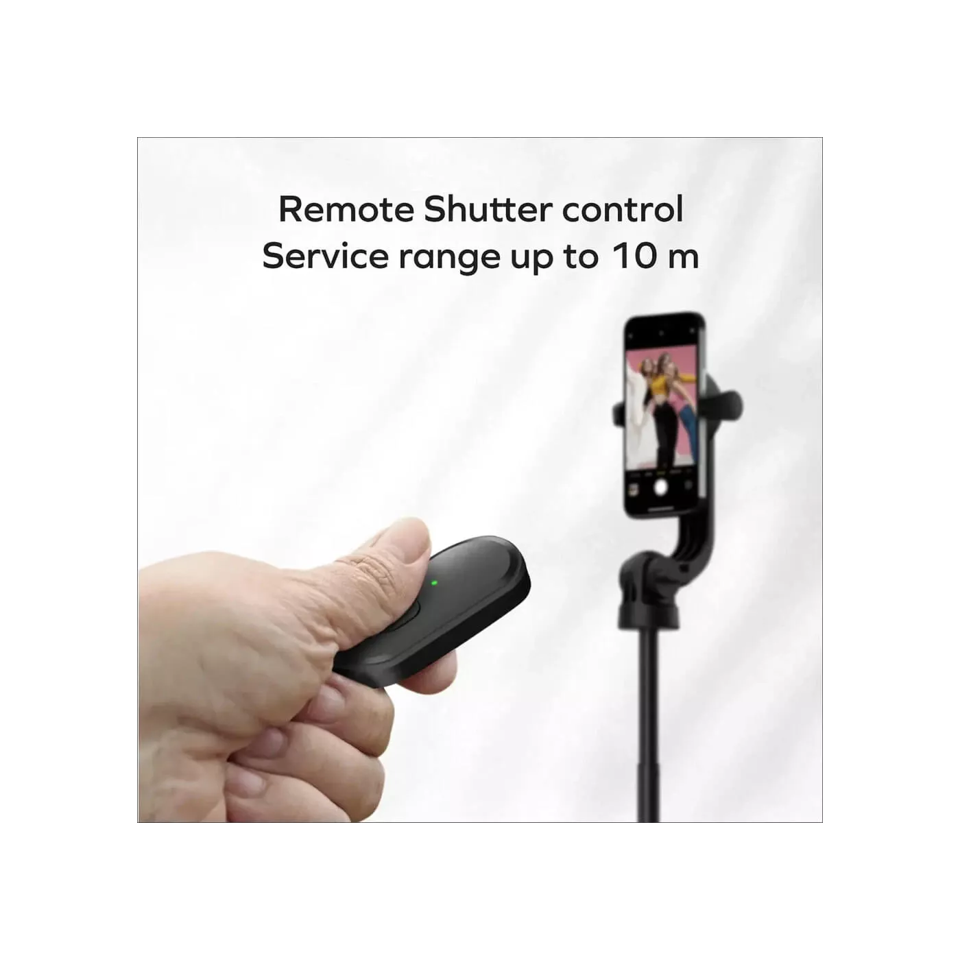 Momax 1-Snap Pole Magnetic Selfie Stick - Black