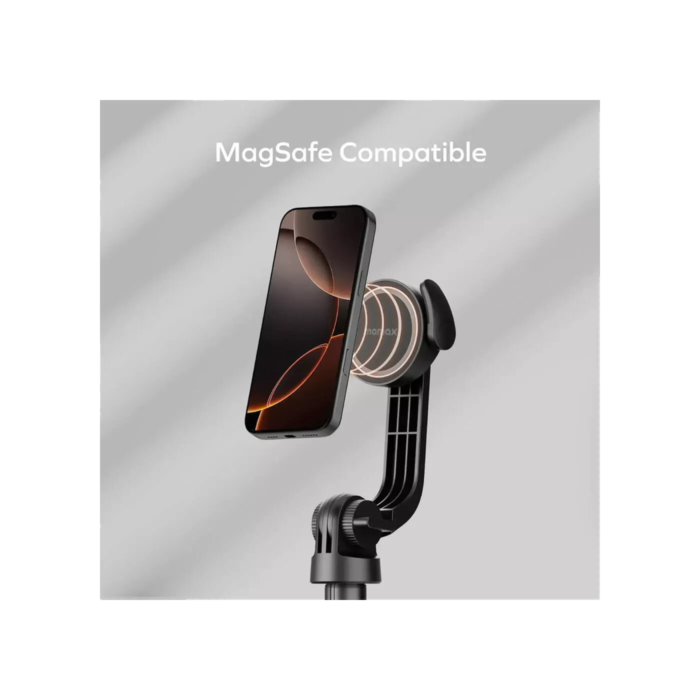 Momax 1-Snap Pole Magnetic Selfie Stick - Black