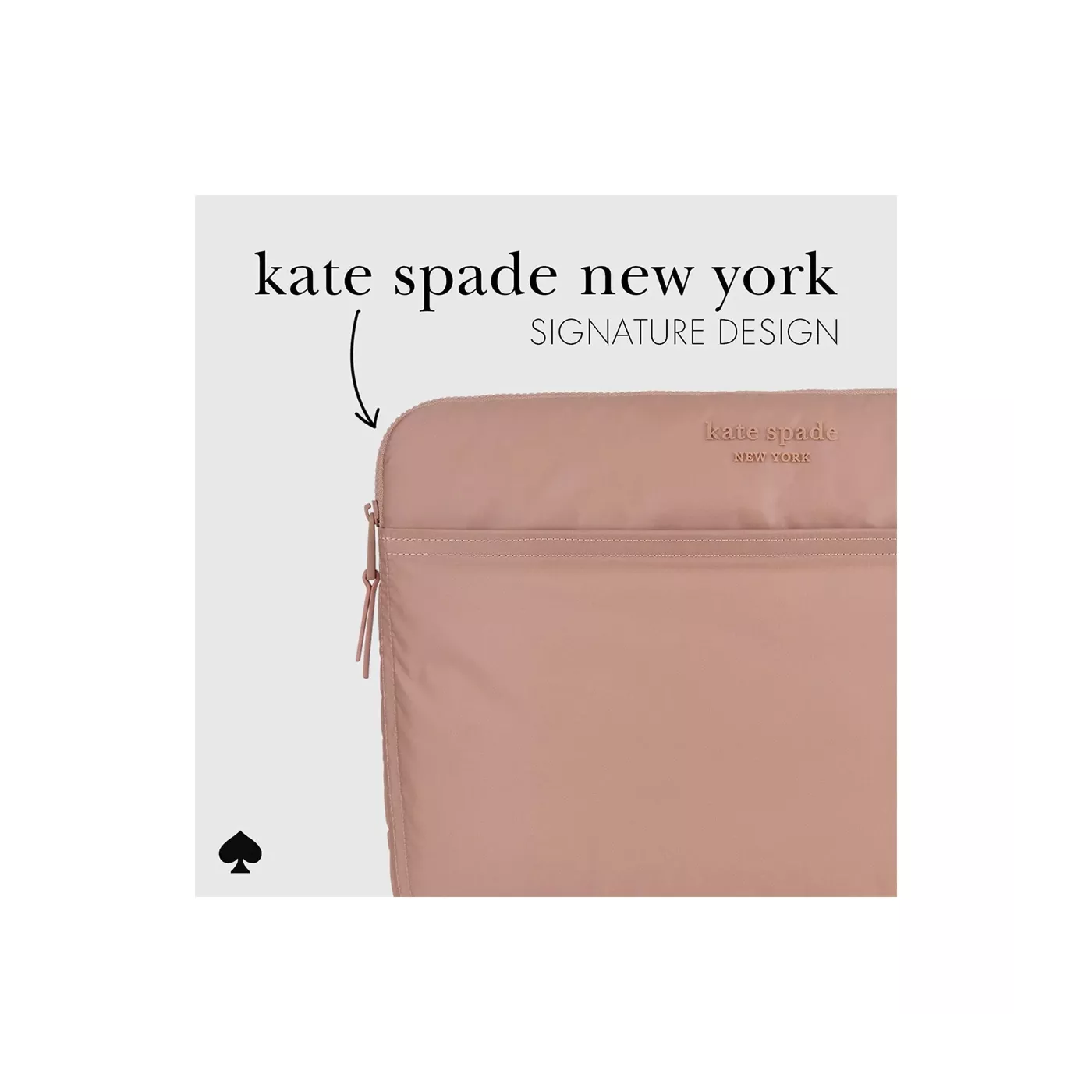 Kate Spade MacBook 16-inch Puffer Sleeve -Madison Rouge Nylon