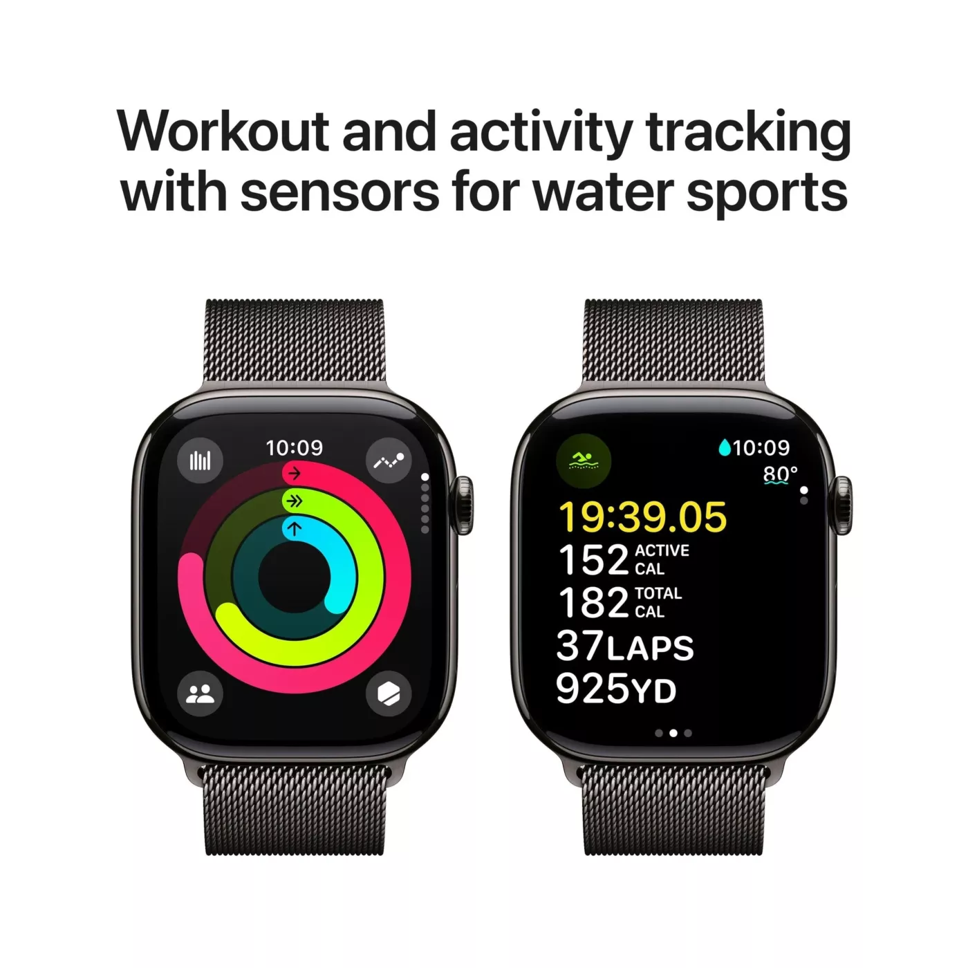 Apple Watch Series 10 GPS + Cellular Milanese Loop