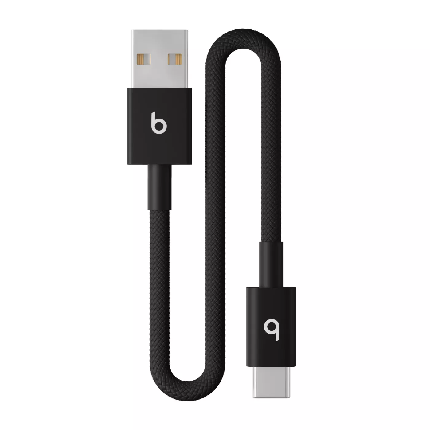 Beats USB-A to USB-C Woven Short Cable (0.2m) - Bolt Black