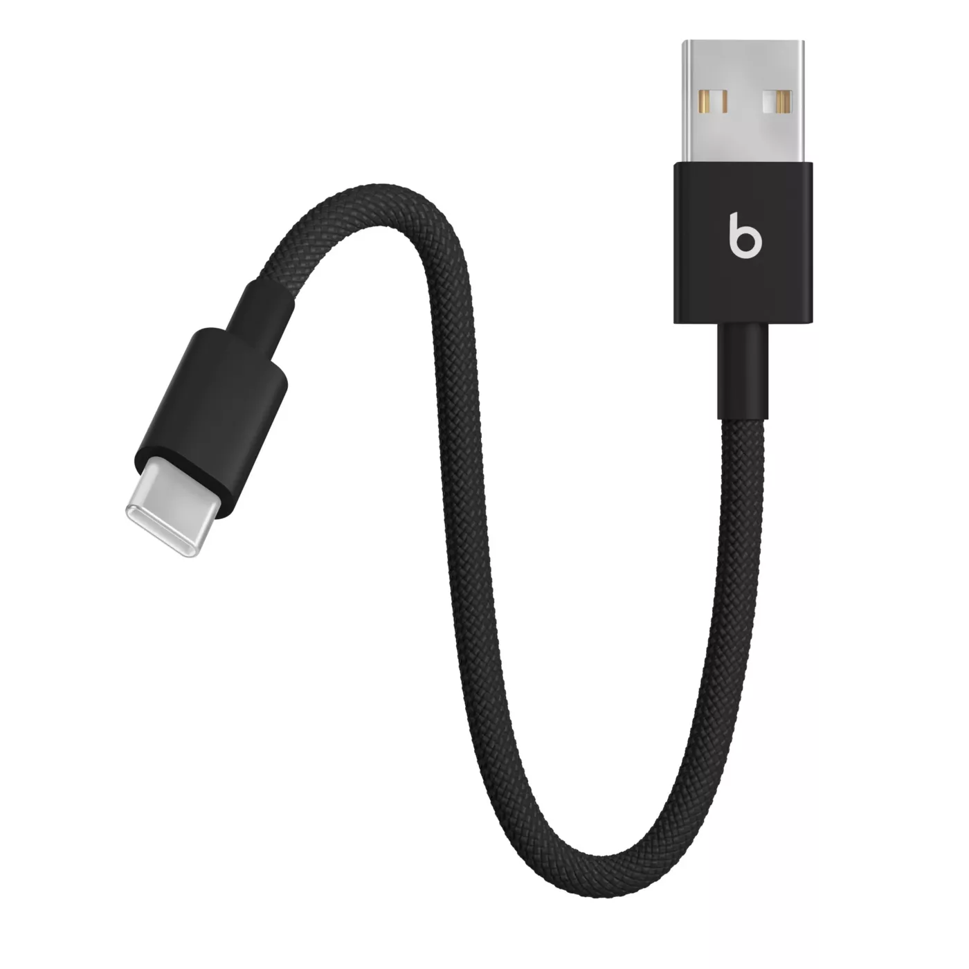 Beats USB-A to USB-C Woven Short Cable (0.2m) - Bolt Black
