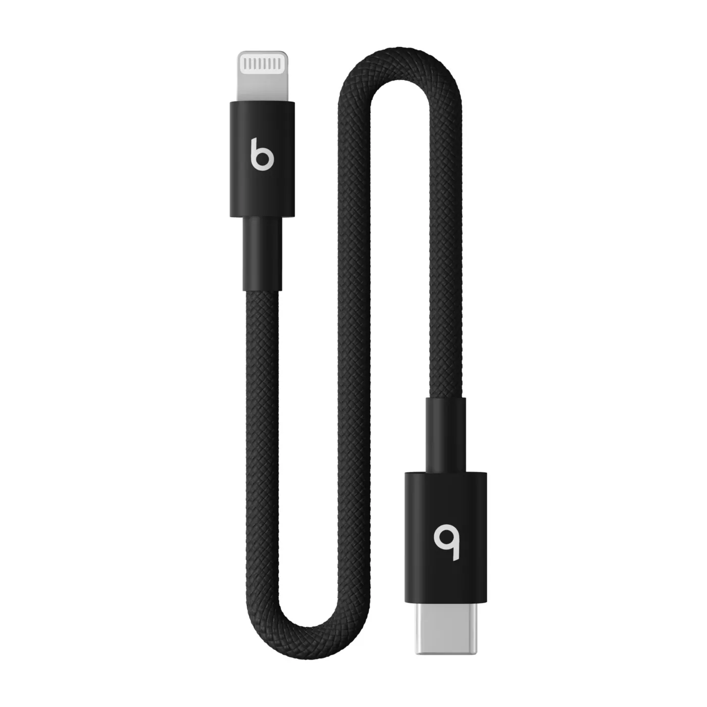 Beats USB-C to Lightning Woven Short Cable (0.2m)-Bolt Black