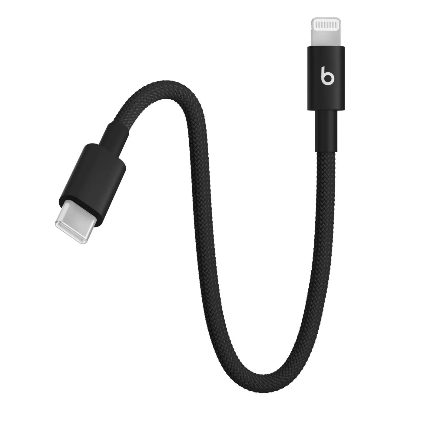 Beats USB-C to Lightning Woven Short Cable (0.2m)-Bolt Black