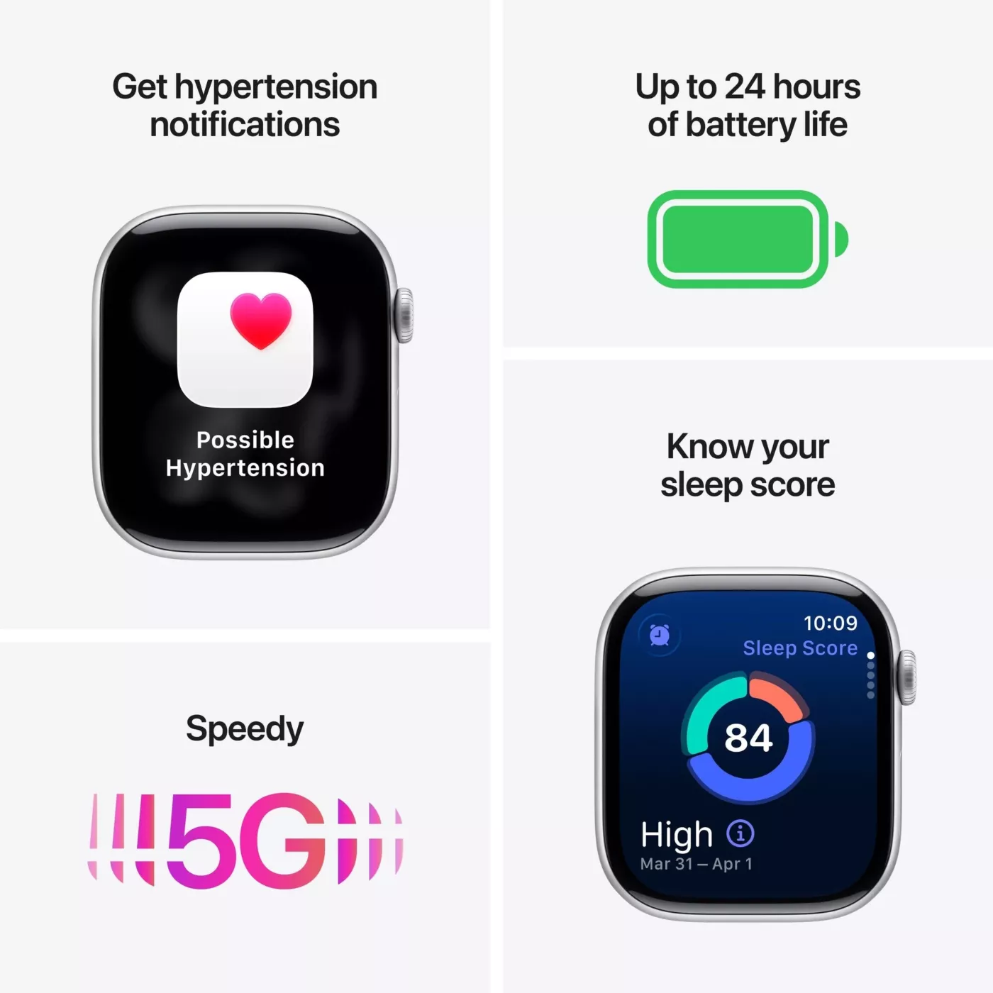 Apple Watch Series 11 GPS + Cellular 42mm Slate Titanium Case with Black Sport Band - M/L