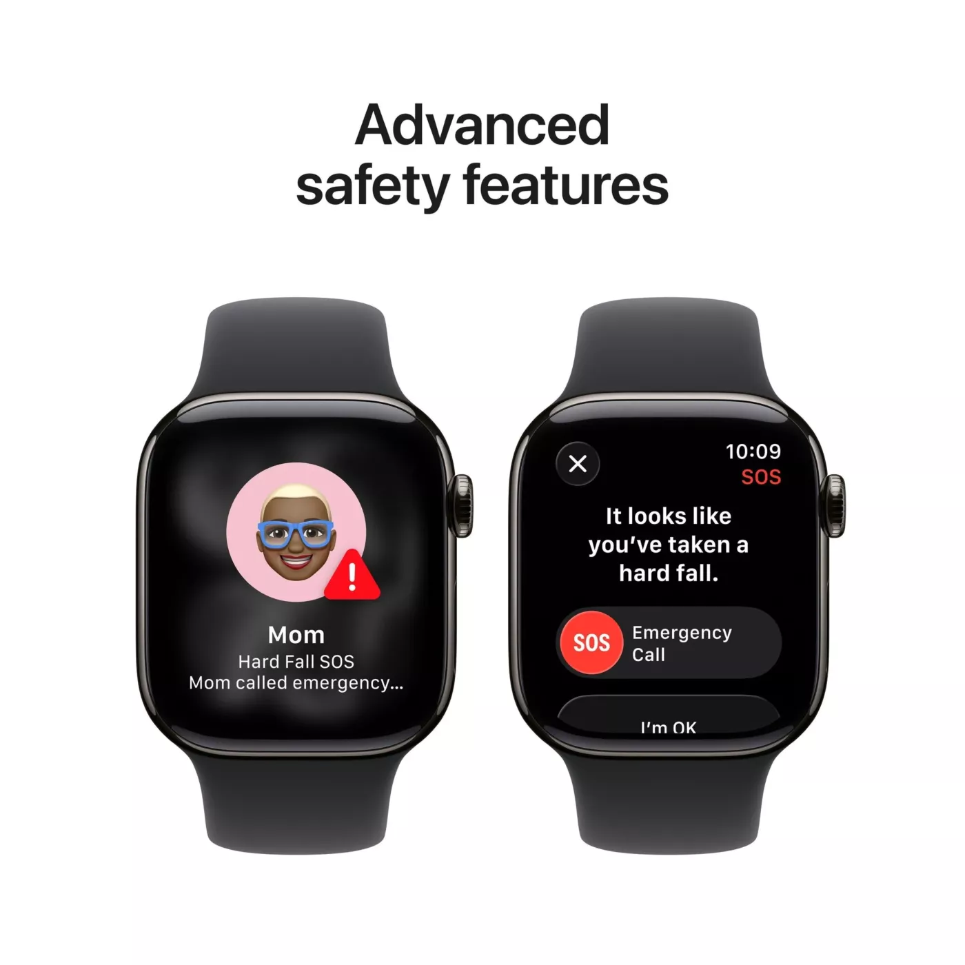 Apple Watch Series 11 GPS + Cellular 42mm Slate Titanium Case with Black Sport Band - M/L