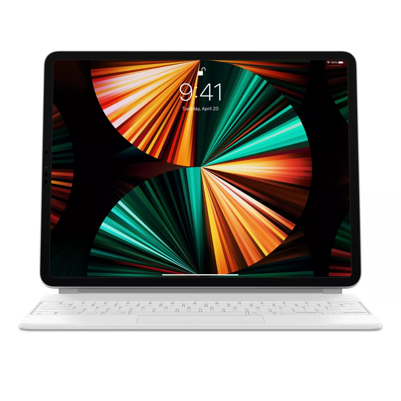 Magic Keyboard for iPad Pro 12.9-inch (5th Gen) - Arabic - White