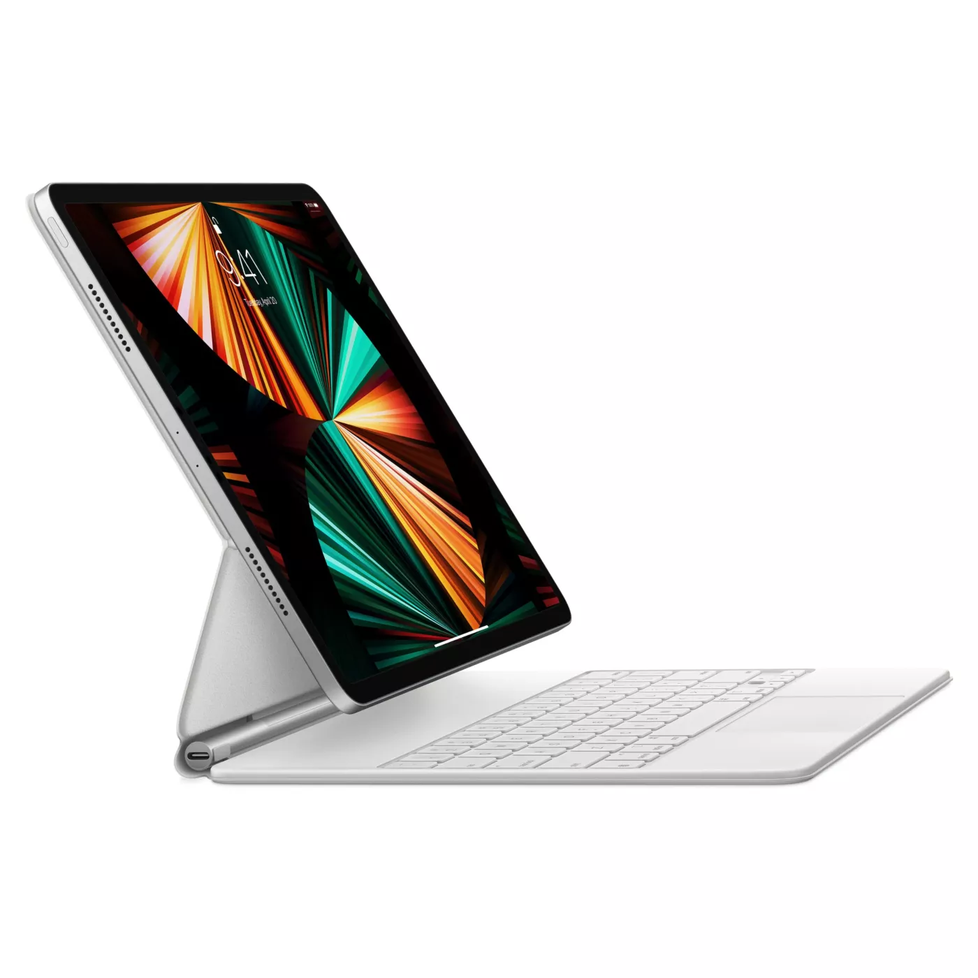 Magic Keyboard for iPad Pro 12.9-inch (5th Gen) - Arabic - White