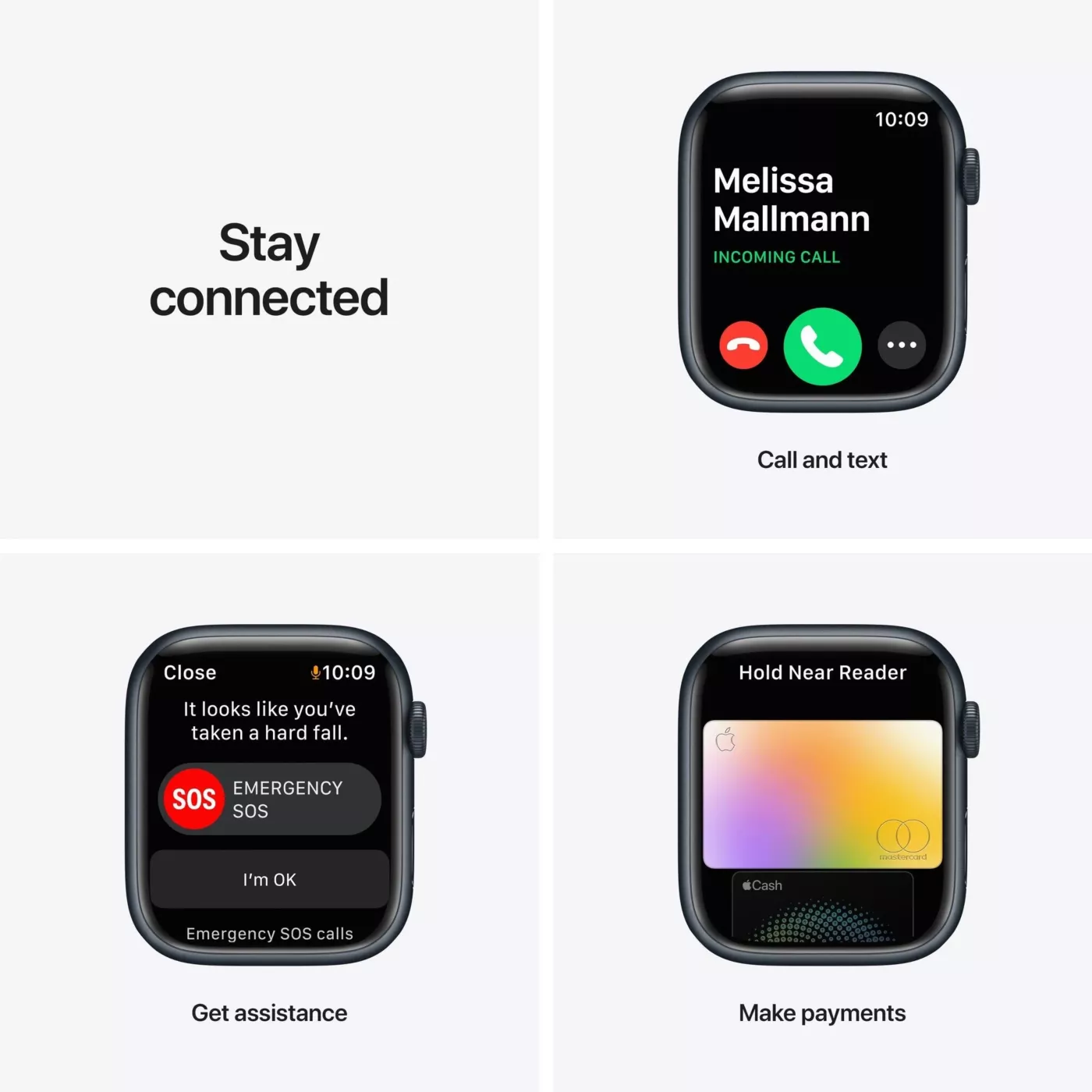 Apple Watch Nike Series 7 GPS 45mm Midnight Aluminium Case with Anthracite/Black Nike Sport Band