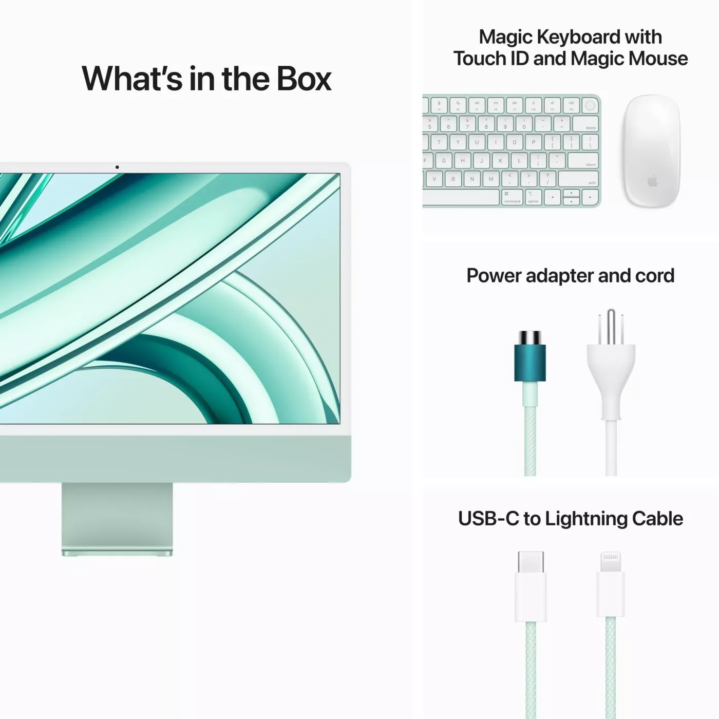 24-inch iMac M3 (8-core CPU, 10-core GPU) 8GB 512GB - Green (AR Keyboard)