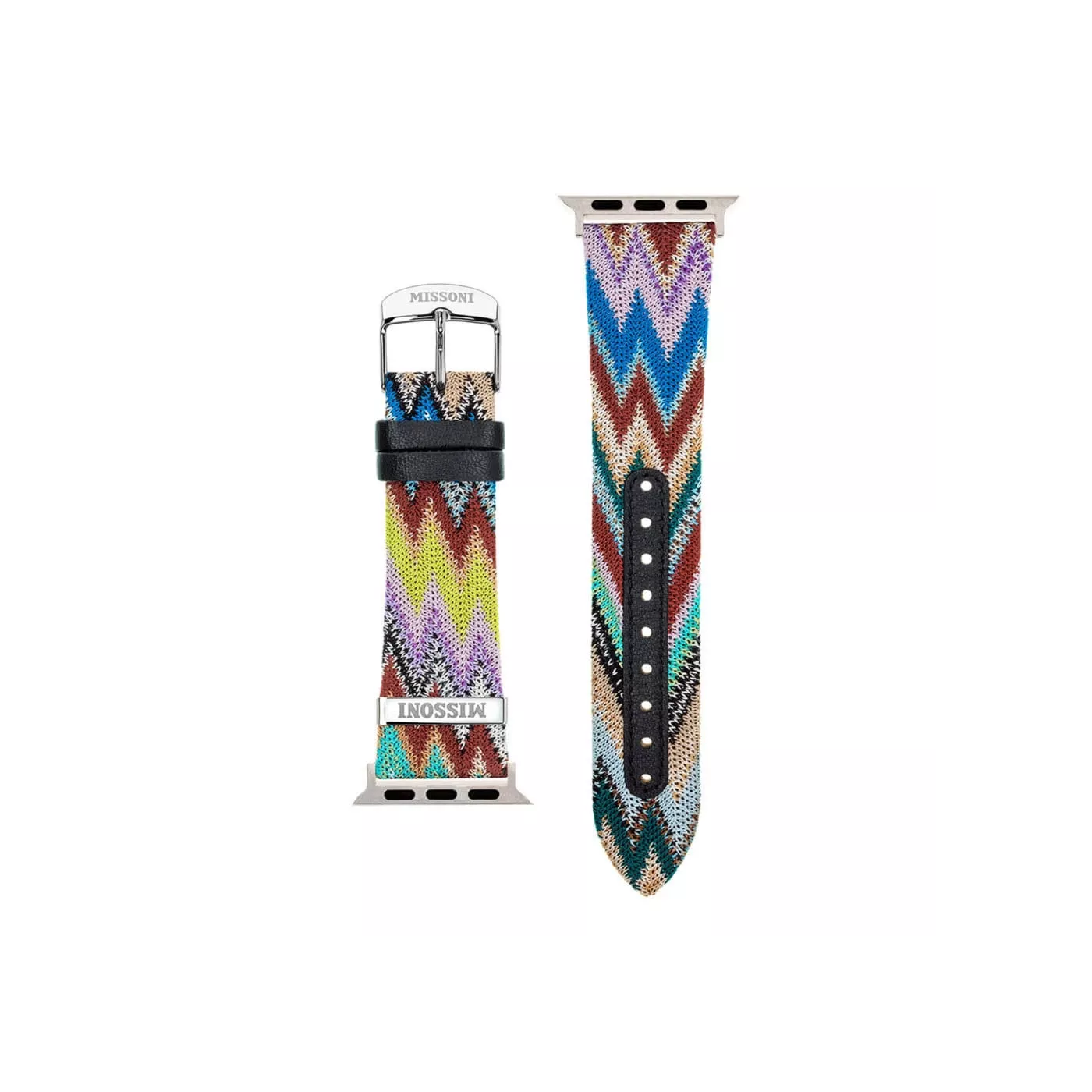 Missoni Zigzag Fabric Ardillon Apple Watch 38-41mm Strap SL - Multicol