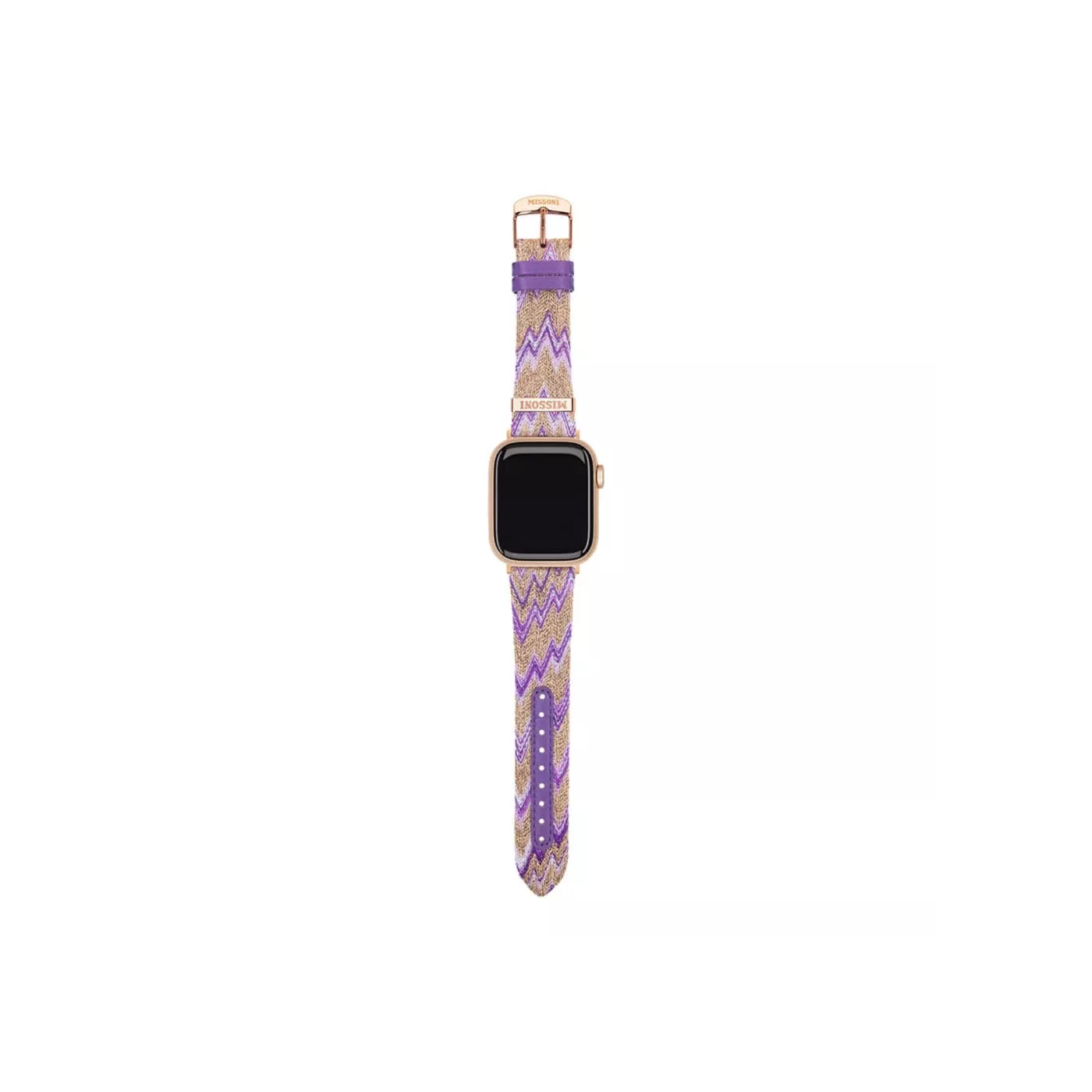 Missoni Zigzag Fabric Ardillon Apple Watch 38-41mm Strap GL - Multicol