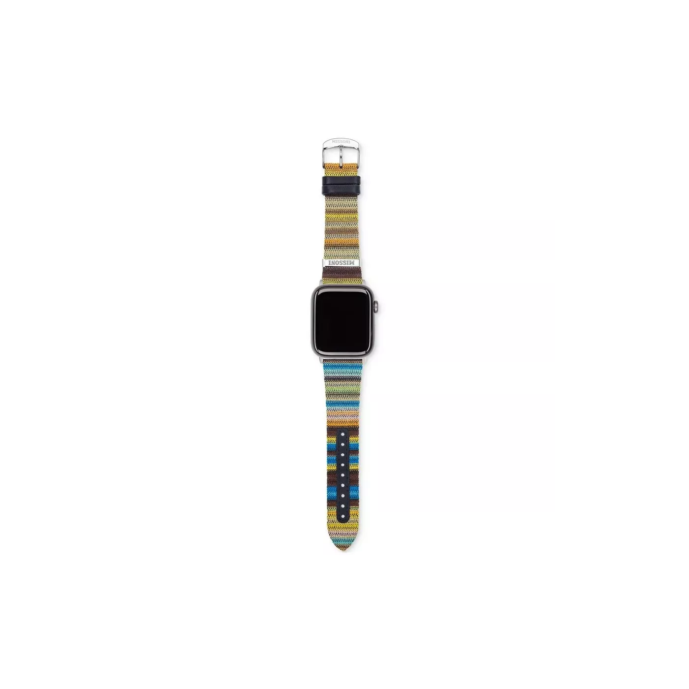 Missoni Zigzag Fabric Ardillon Apple Watch 42-45mm Strap SG - Multicol