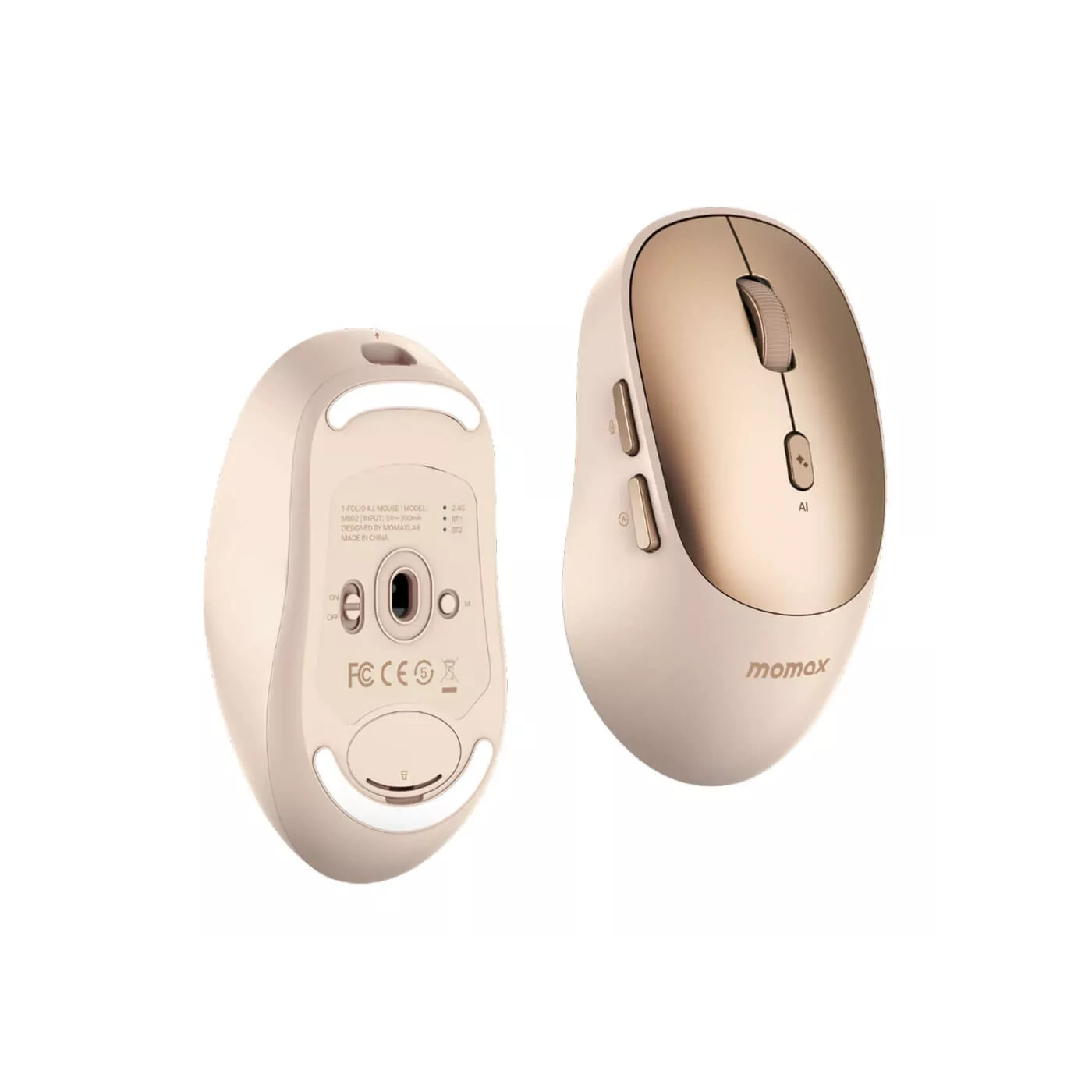 Momax 1-Folio AI Mouse - Desert Titanium