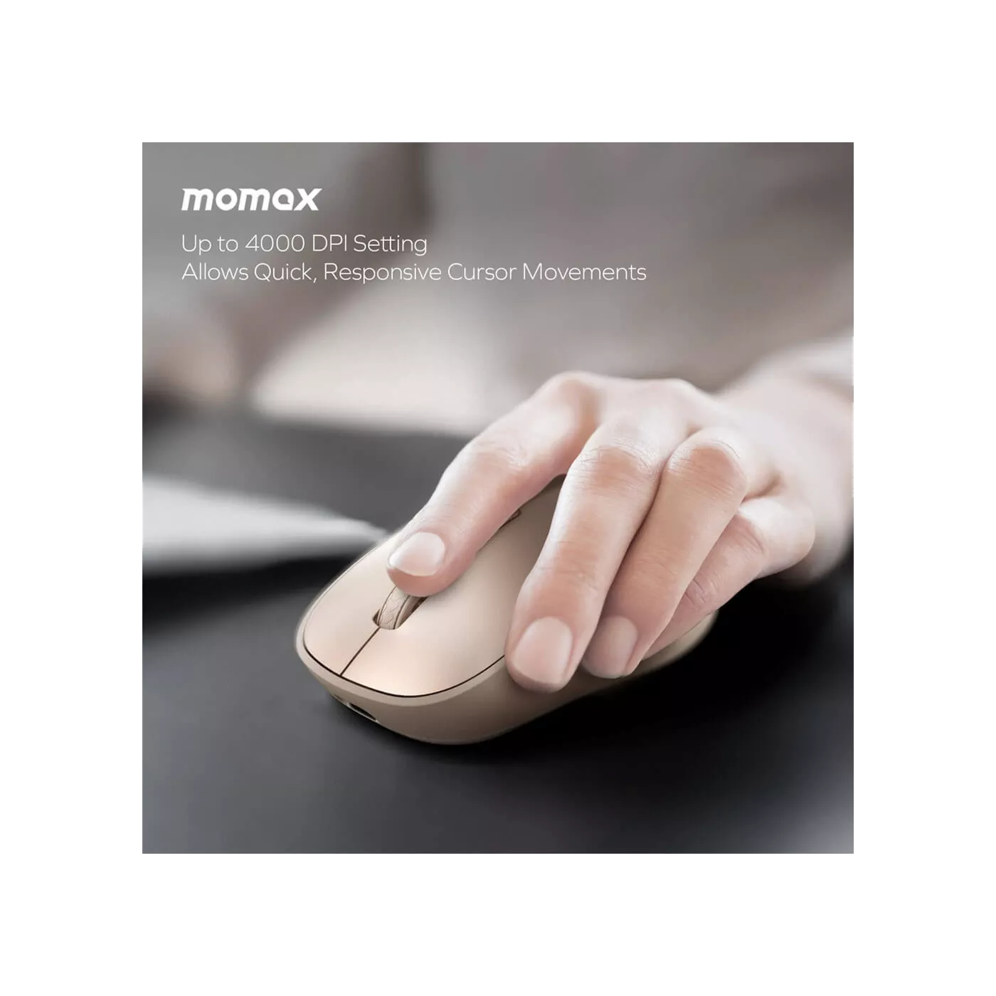Momax 1-Folio AI Mouse - Desert Titanium