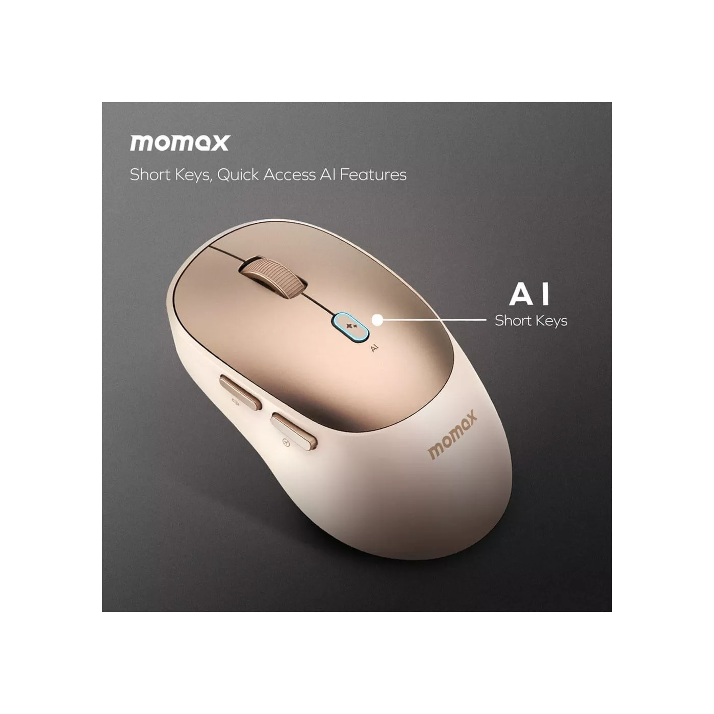 Momax 1-Folio AI Mouse - Desert Titanium