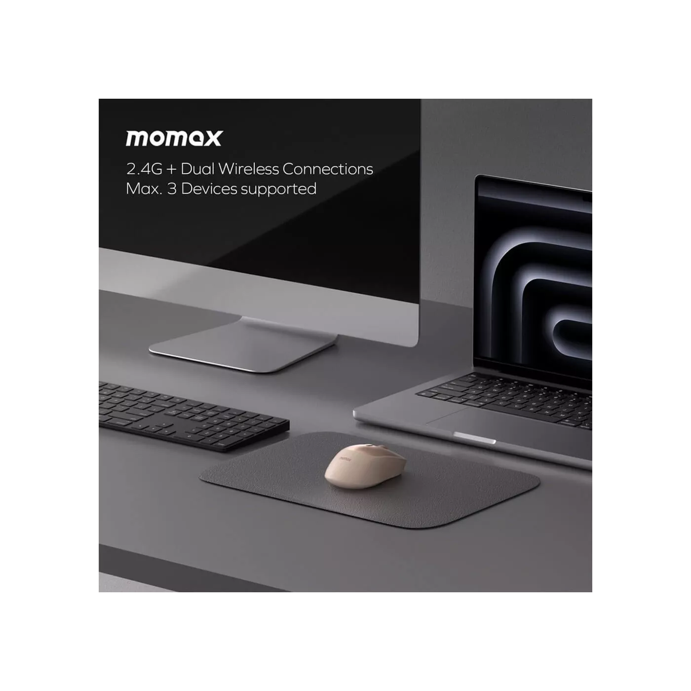 Momax 1-Folio AI Mouse - Desert Titanium