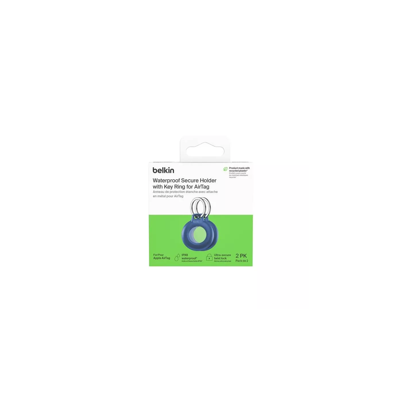 Belkin Waterproof Secure Holder AirTag Keychain