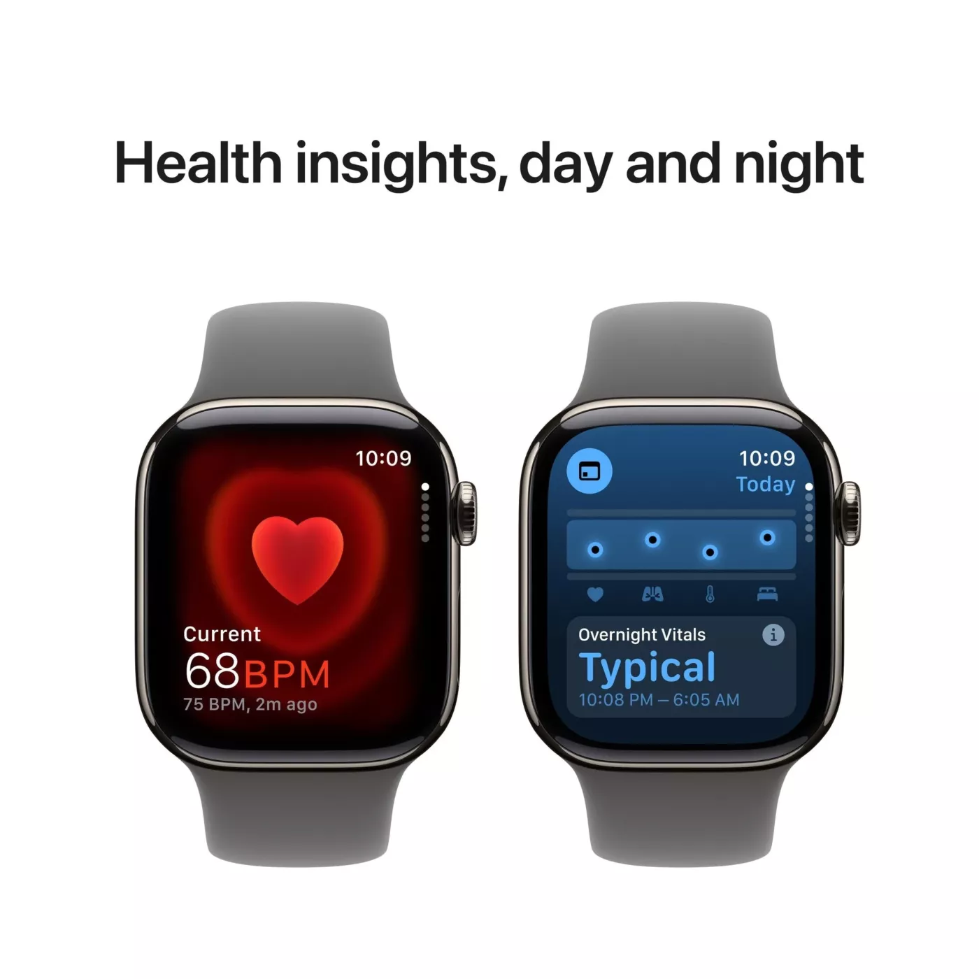 Apple Watch Series 10 GPS + Cellular 42mm Natural Titanium Case with Stone Gray Sport Band - S/M