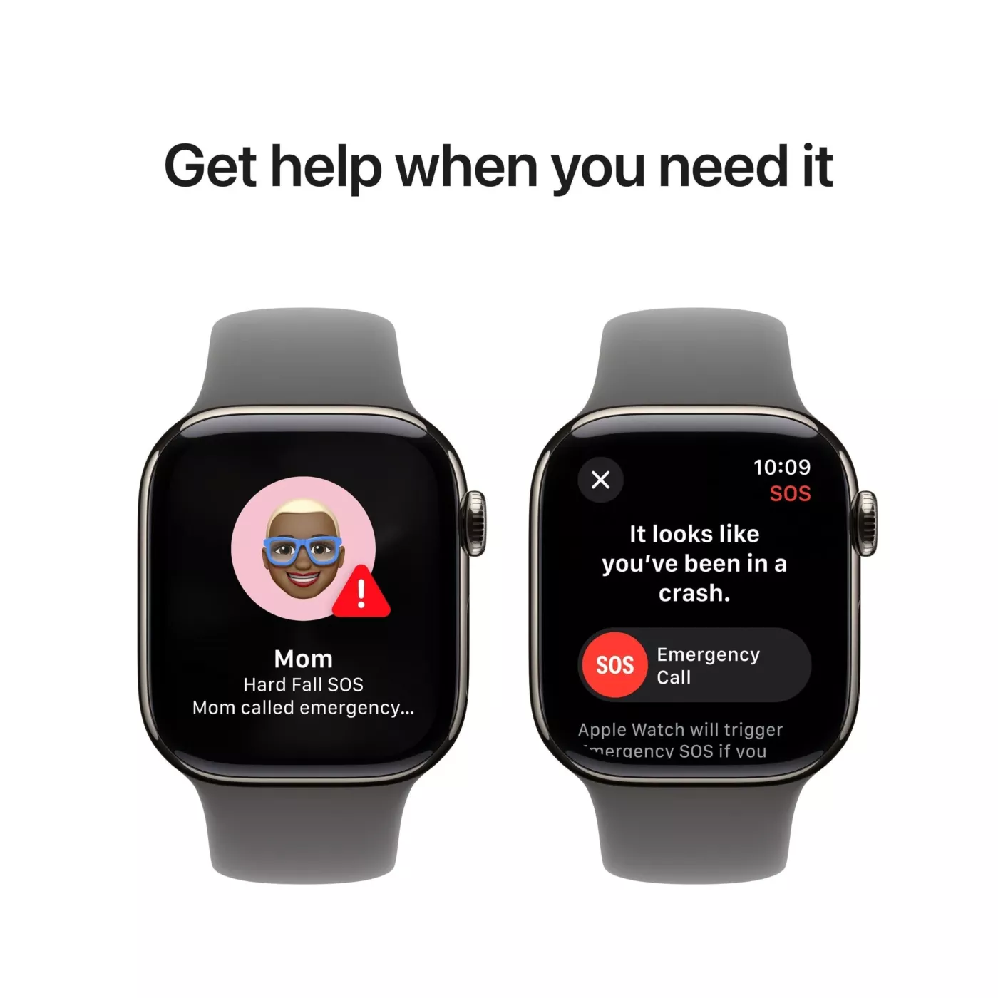 Apple Watch Series 10 GPS + Cellular 42mm Natural Titanium Case with Stone Gray Sport Band - S/M