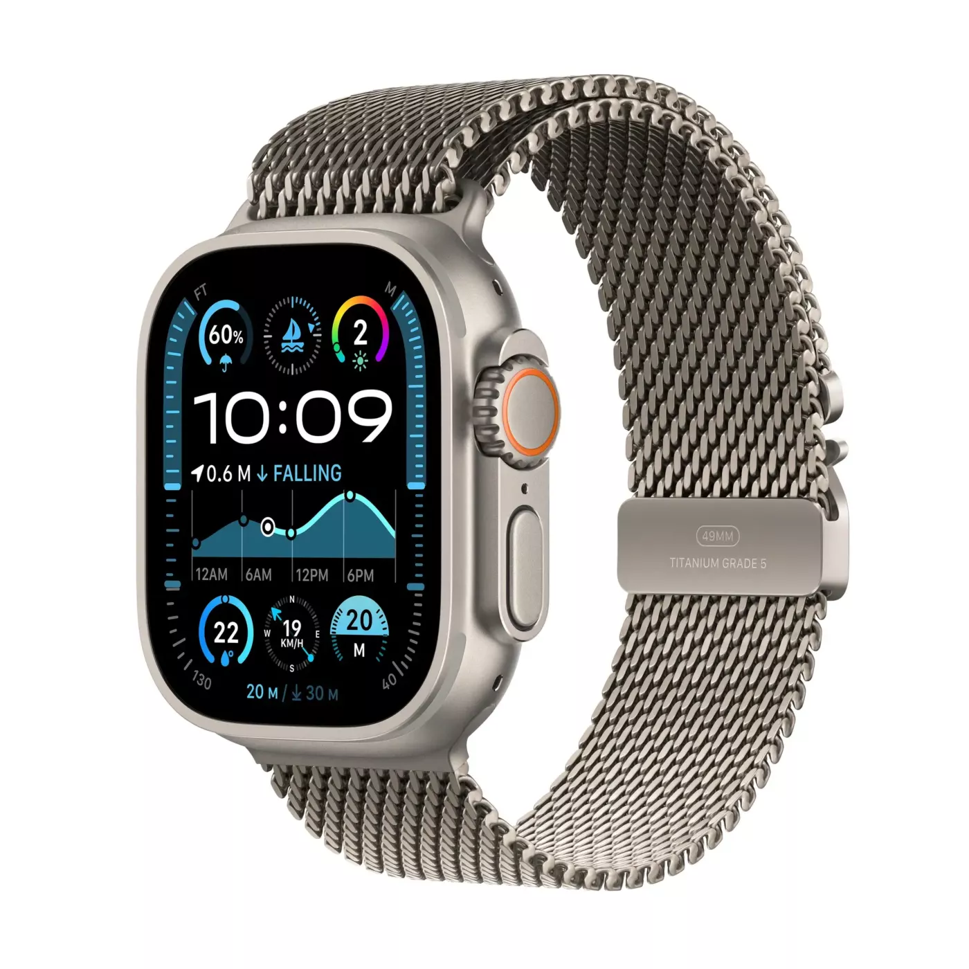Apple Watch Ultra 2 with Milanese Loop
