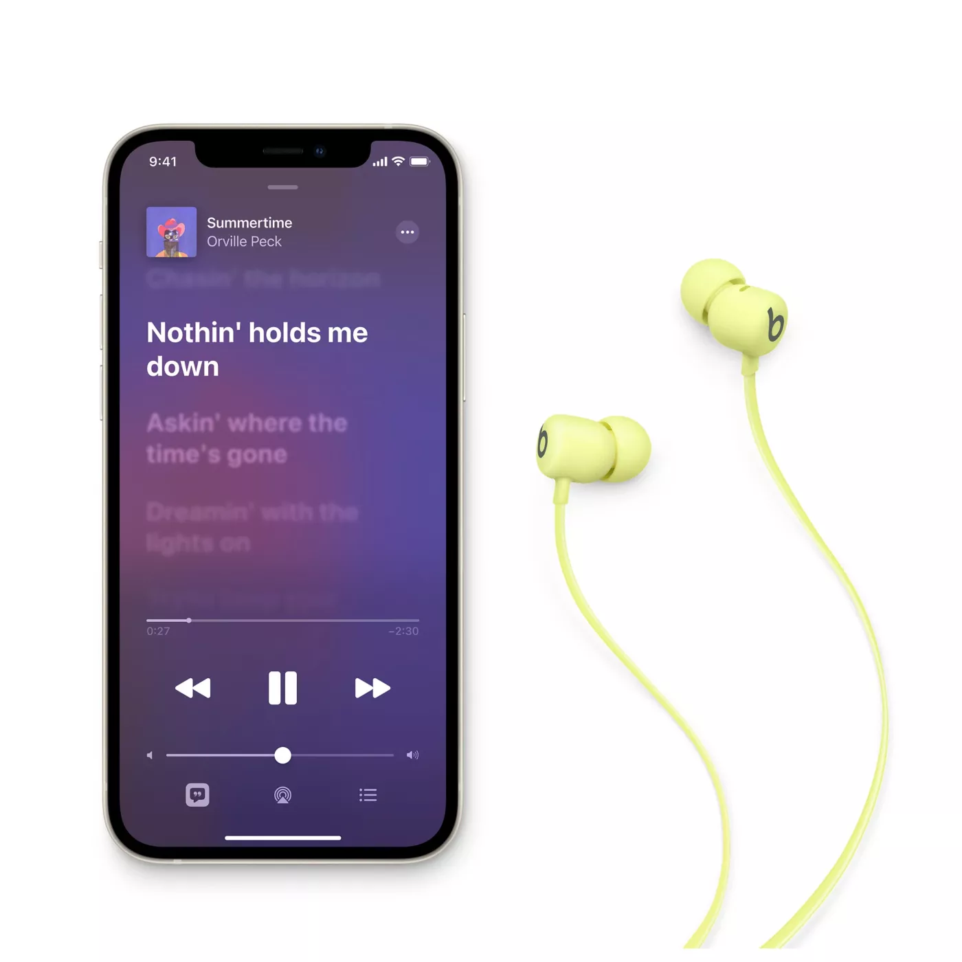Beats Flex Wireless Earphones Yuzu Yellow