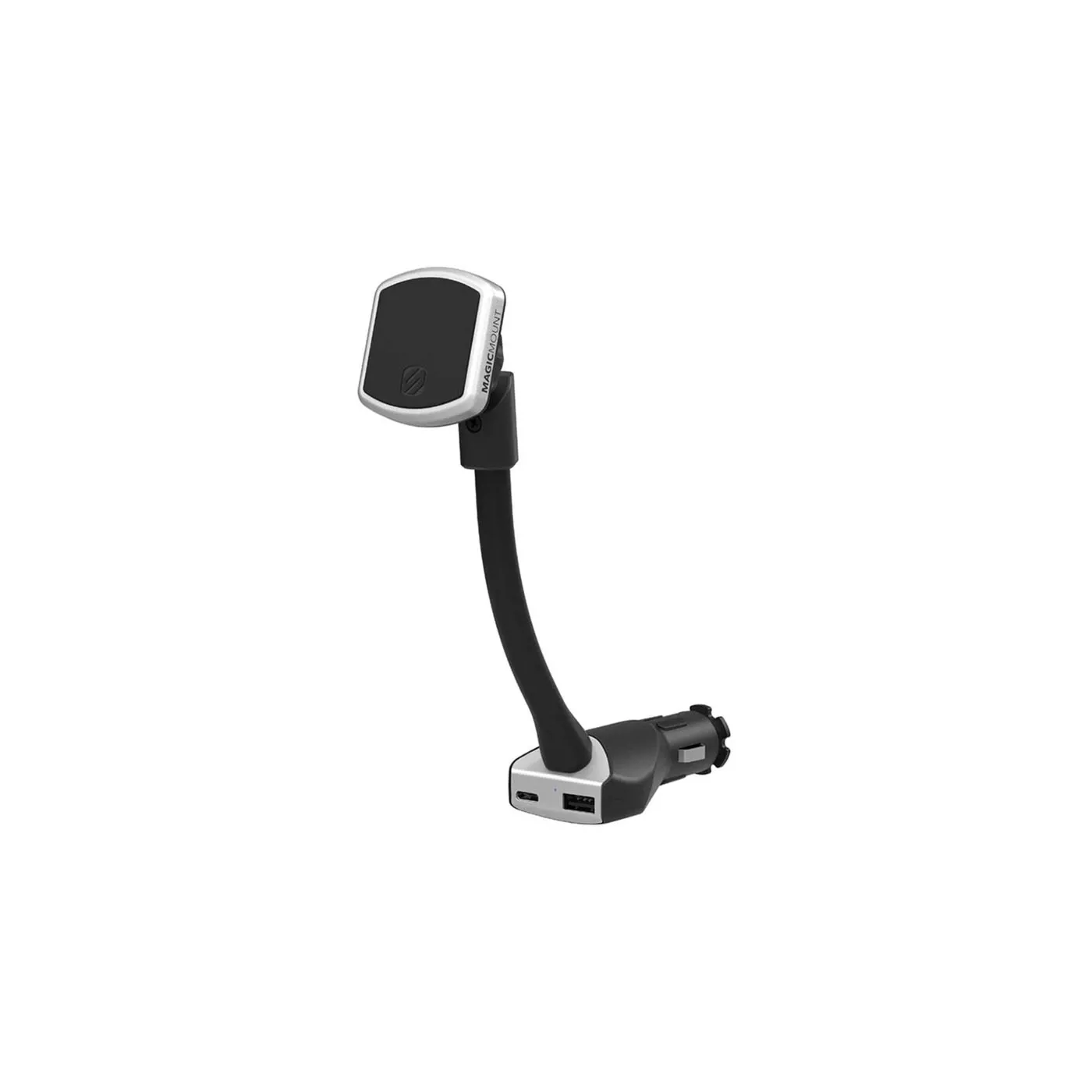 Scosche Magic Mount Pro Power Socket Mount 18W USB-C & 12W USB-A - أسود