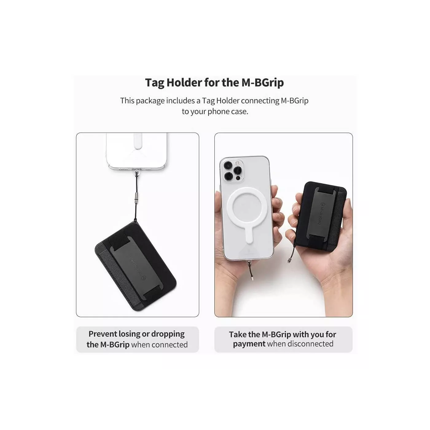 Sinjimoru M-Band Grip for MagSafe 3in1 Wallet