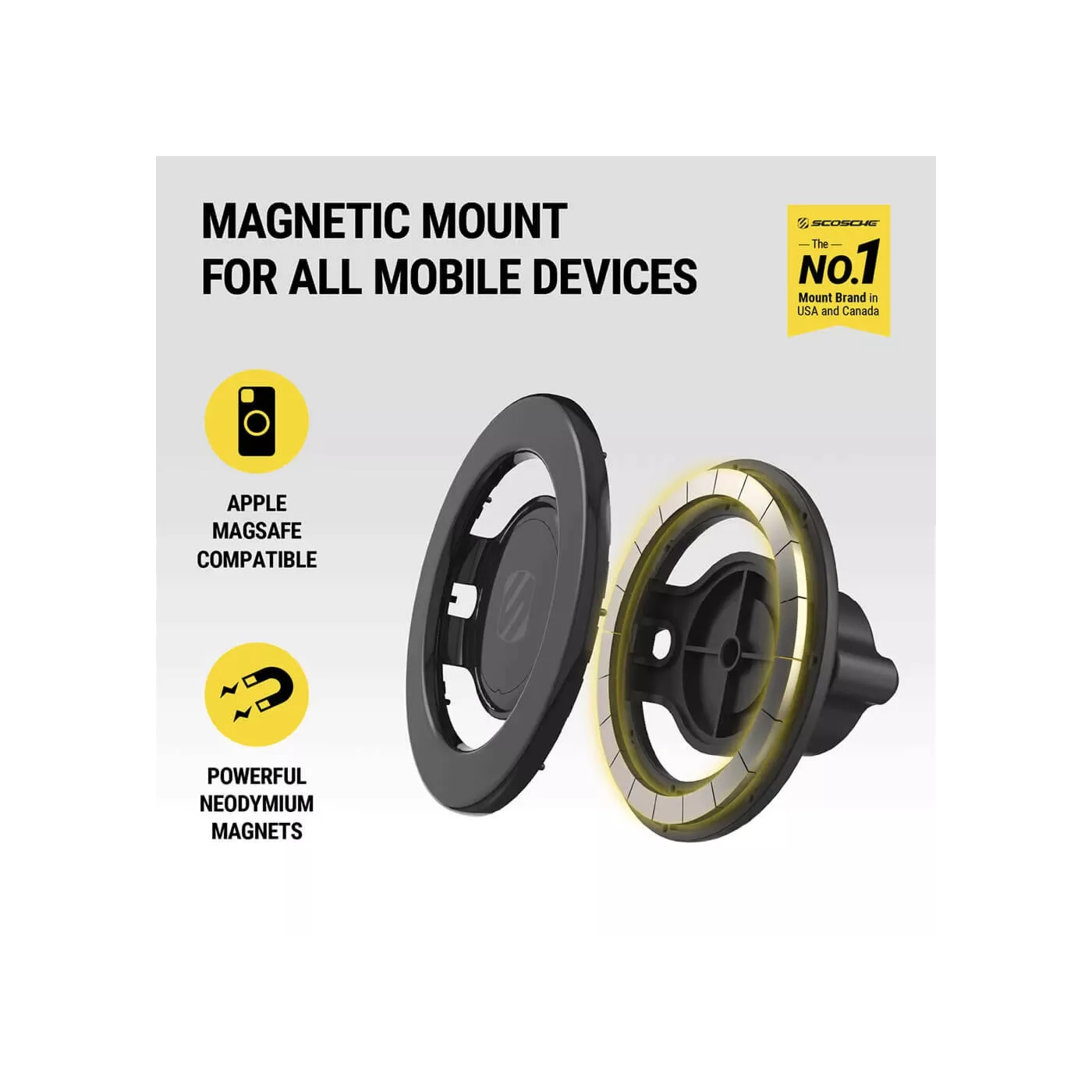 Scosche Magicmount Dash/Vent Car Mount - Black