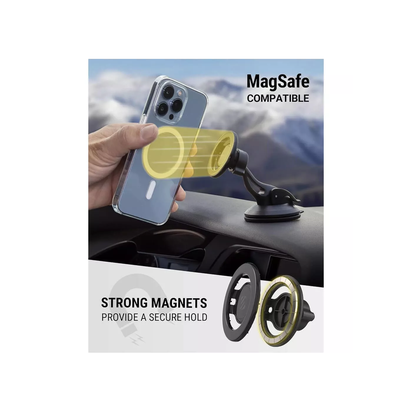 Scosche Select MagSafe Window/Dash Mount - Black