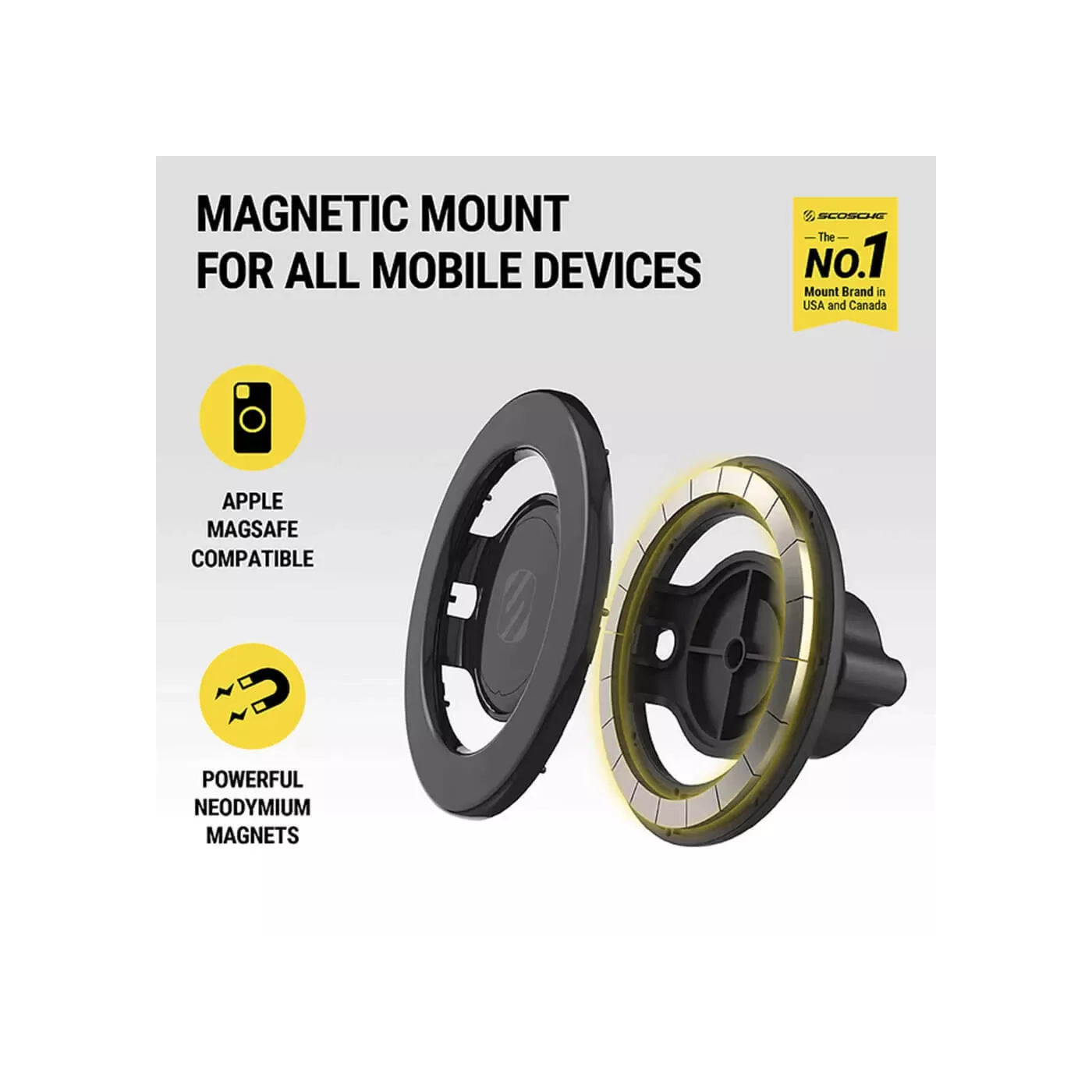 Scosche Select MagSafe Window/Dash Extend Mount - Black