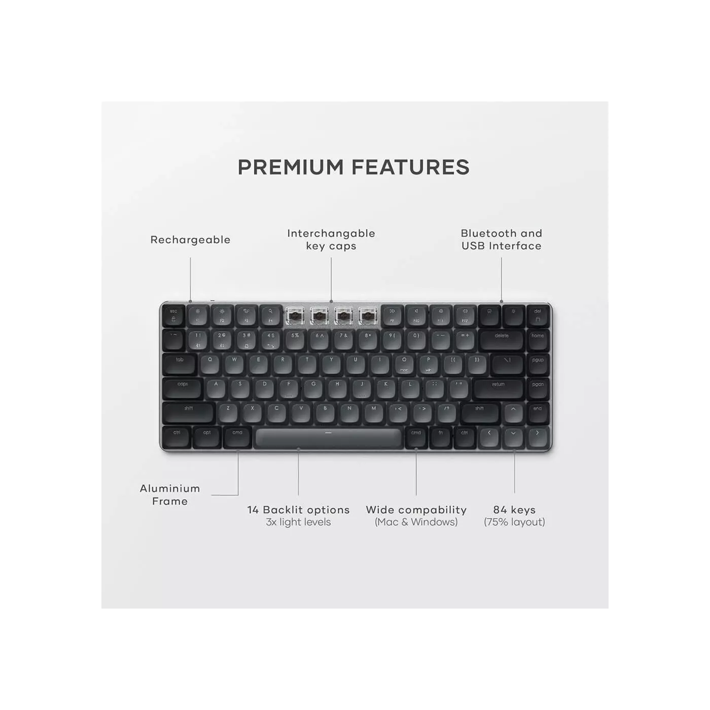 Satechi SM1 Slim Mechanical Backlit Keyboard