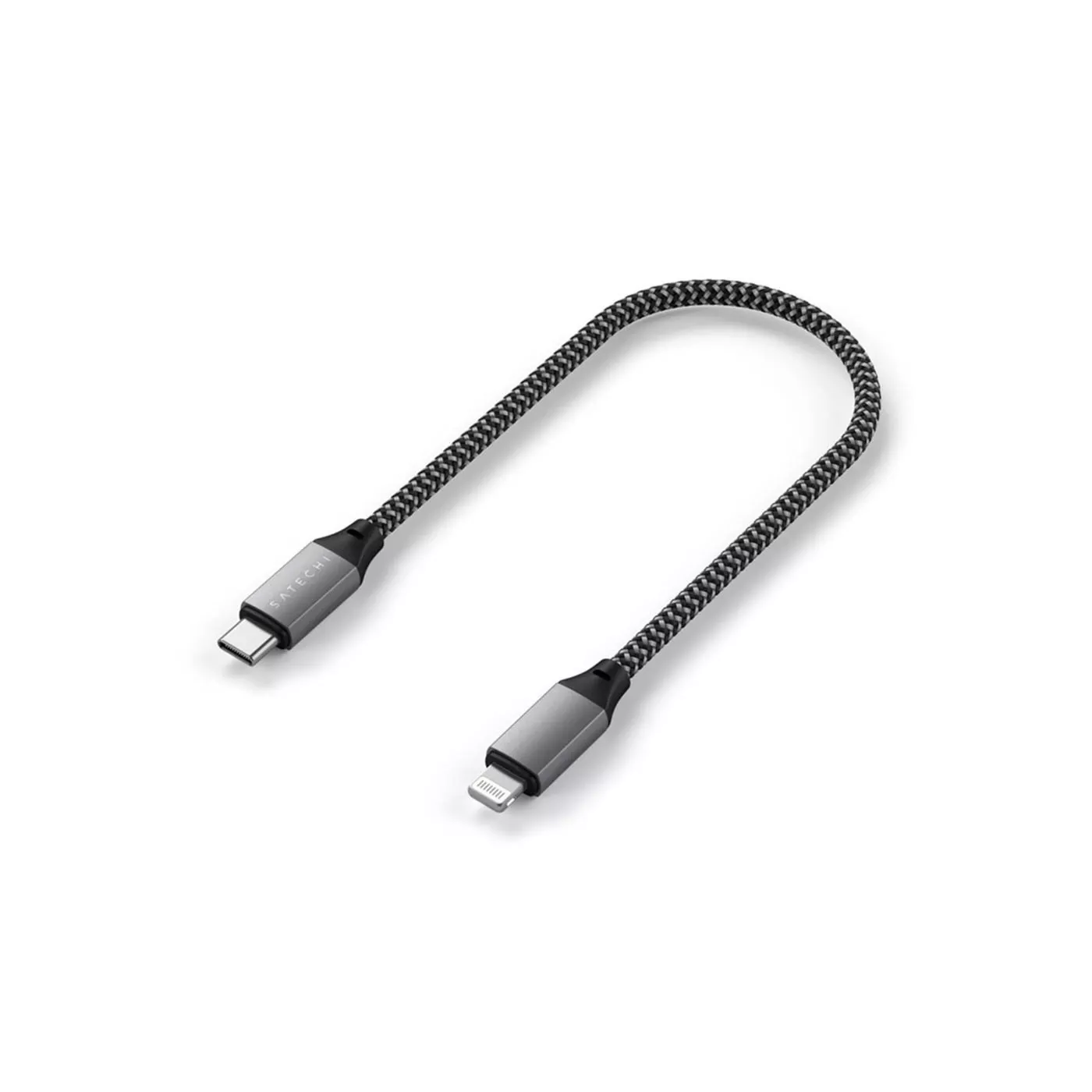 Satechi USB-C to Lightning Cable (0.25m) - Space Gray