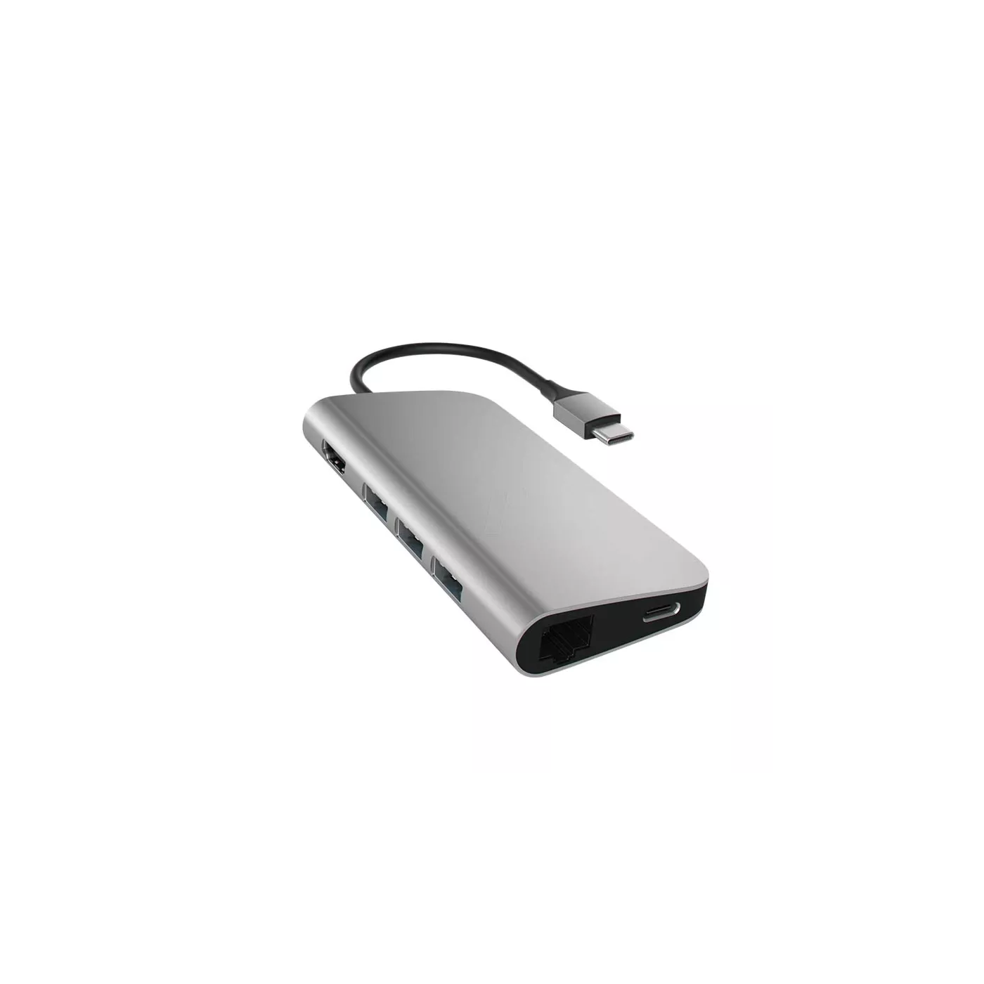 Satechi USB-C -HDMI-Lan-3USBA-Sd-Msd Hub - Space Gray